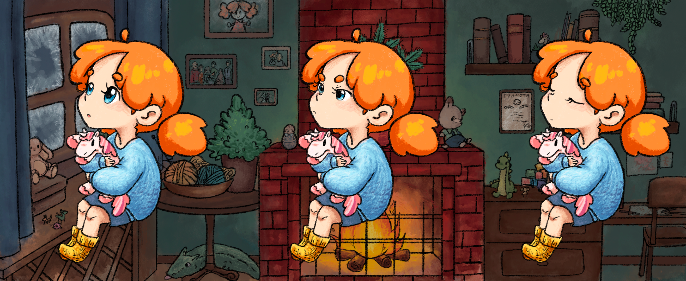 Графика для игры "Путь в школу" — Изображение №5 — Иллюстрация, Графика на Dprofile