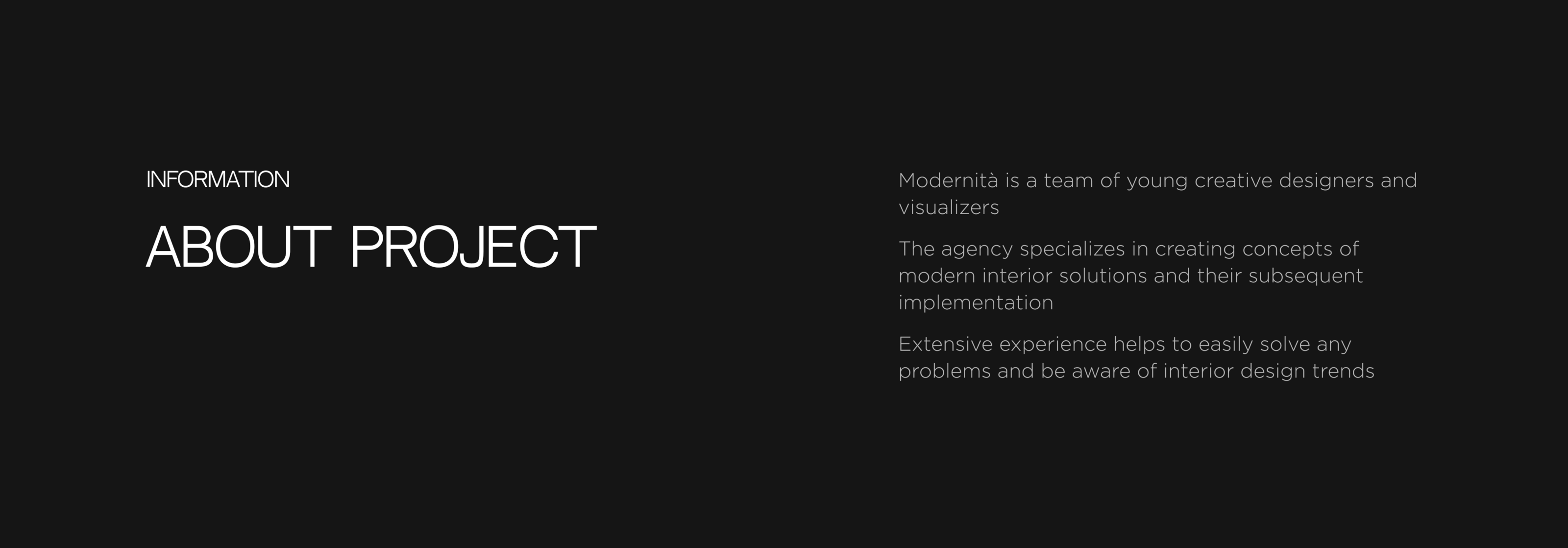 Interior design agency - website — Изображение №2 — Брендинг, Интерфейсы на Dprofile