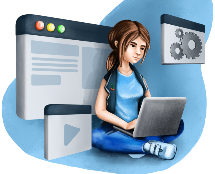 Для веб-дизайна — Интерфейсы, Иллюстрация на Dprofile
