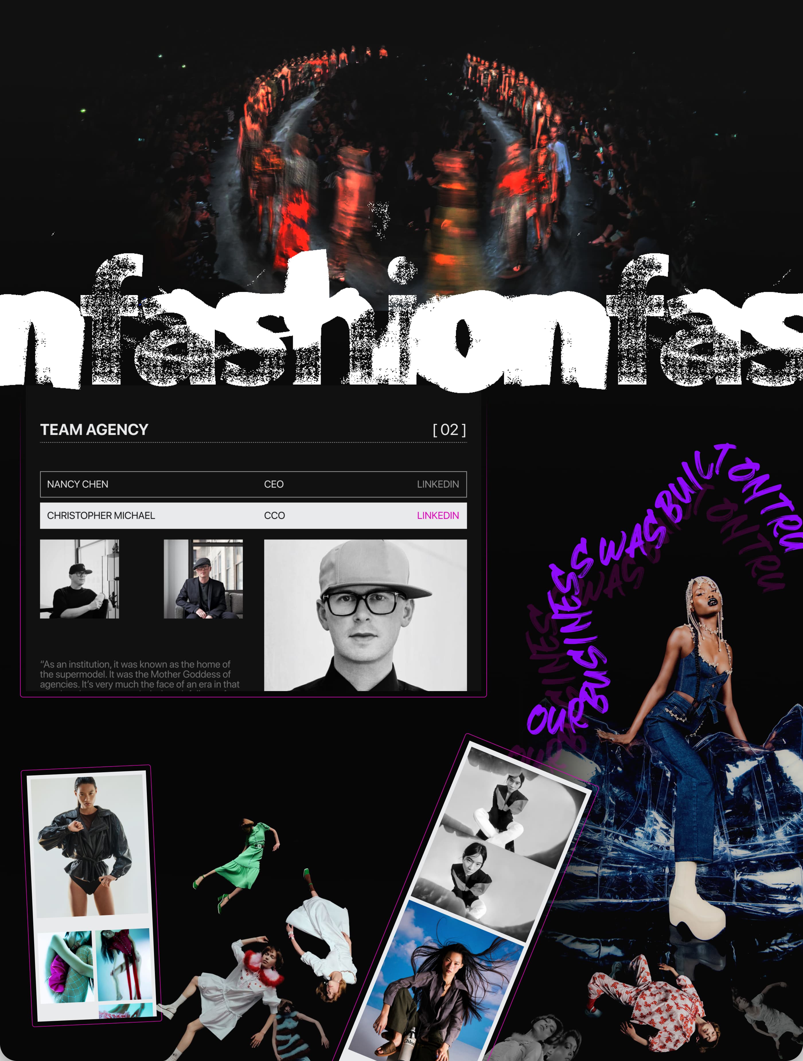 FORD MODELS | Agency website — Изображение №11 — Интерфейсы, Брендинг на Dprofile