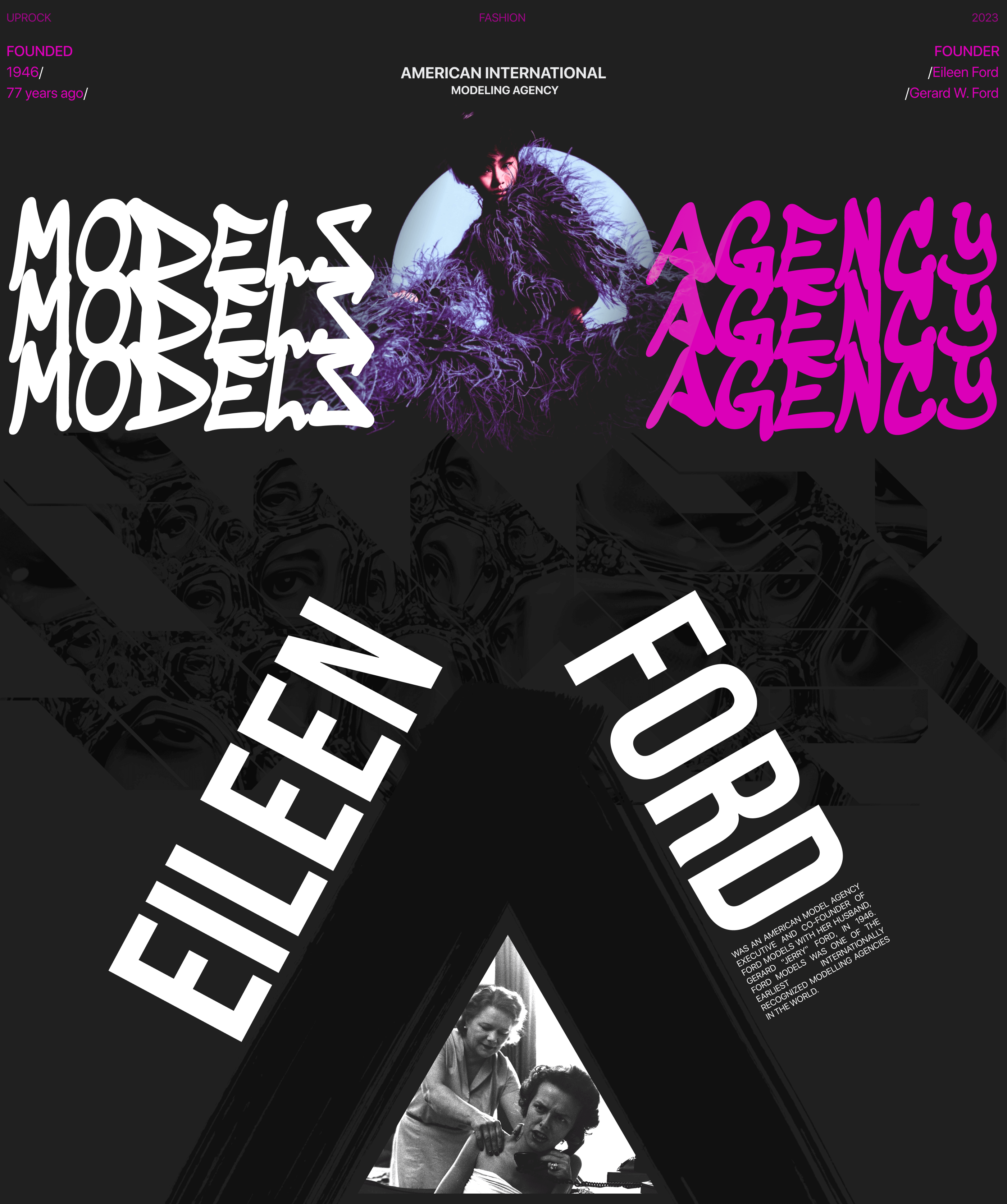 FORD MODELS | Agency website — Изображение №1 — Интерфейсы, Брендинг на Dprofile
