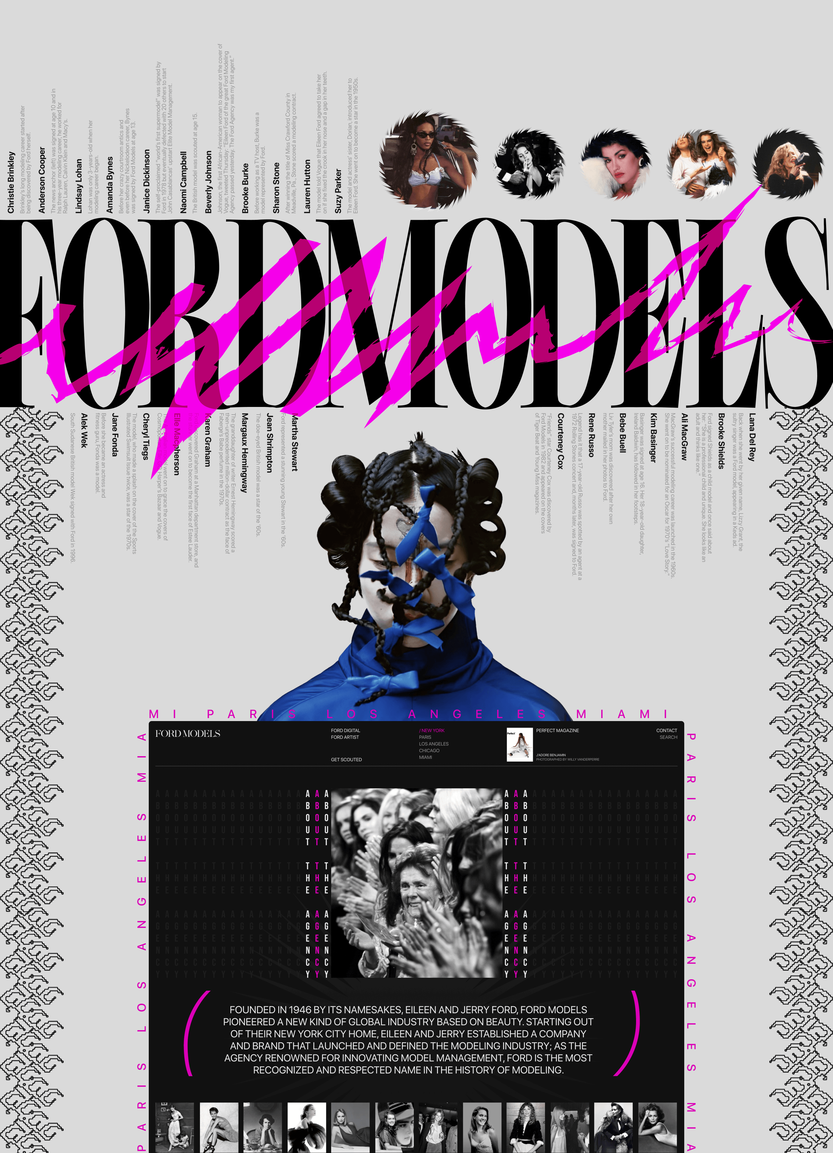 FORD MODELS | Agency website — Изображение №6 — Интерфейсы, Брендинг на Dprofile