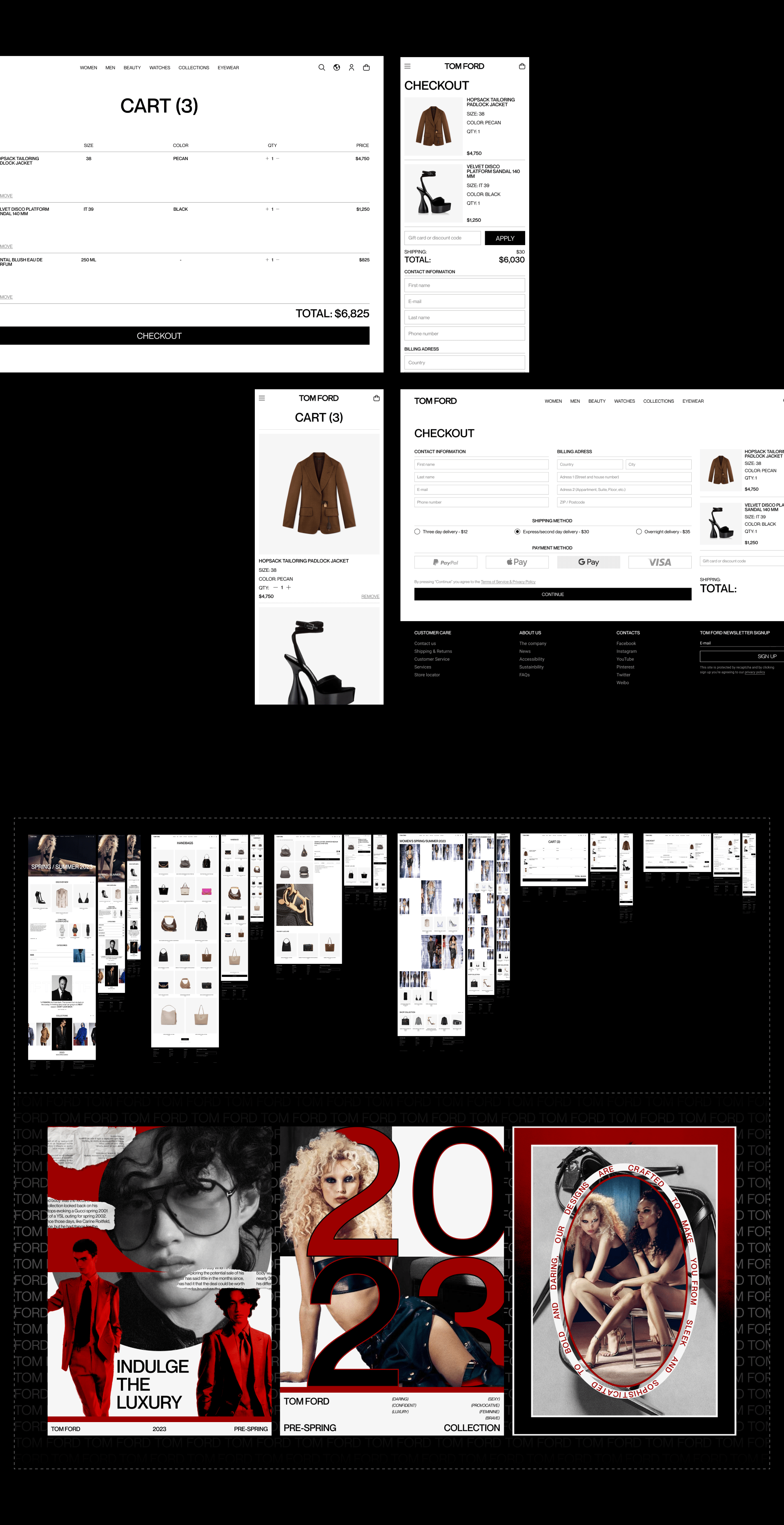 TOM FORD | E-commerce redesign — Изображение №4 — Интерфейсы, Графика на Dprofile