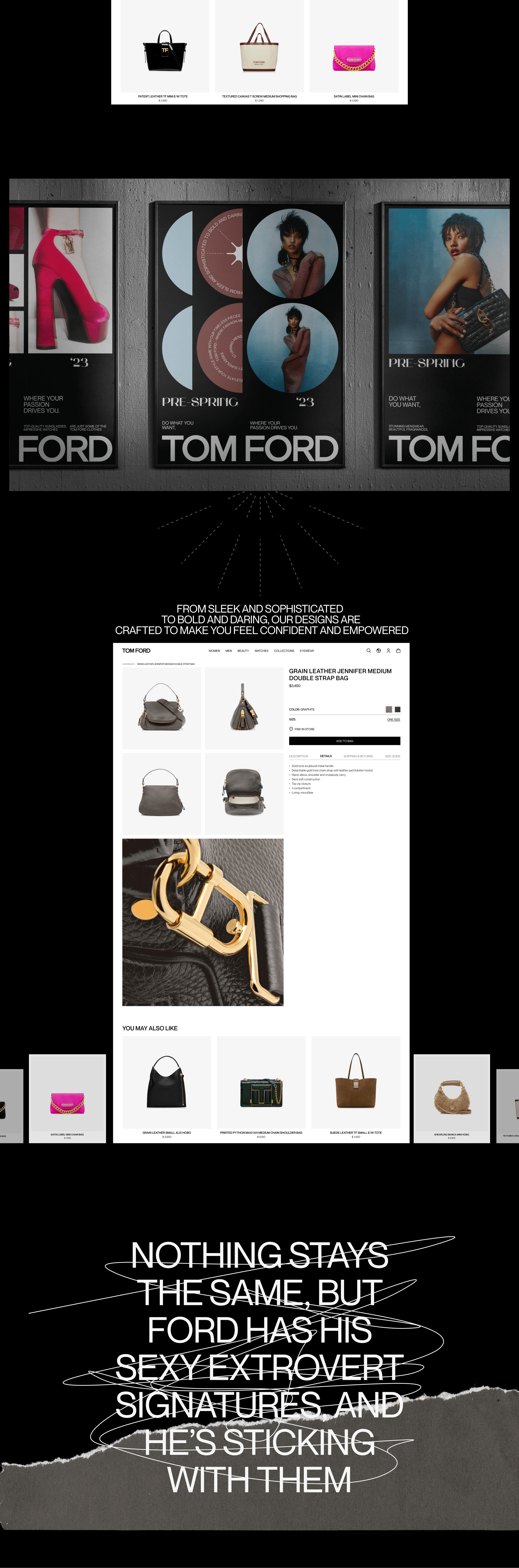 TOM FORD | E-commerce redesign — Изображение №3 — Интерфейсы, Графика на Dprofile