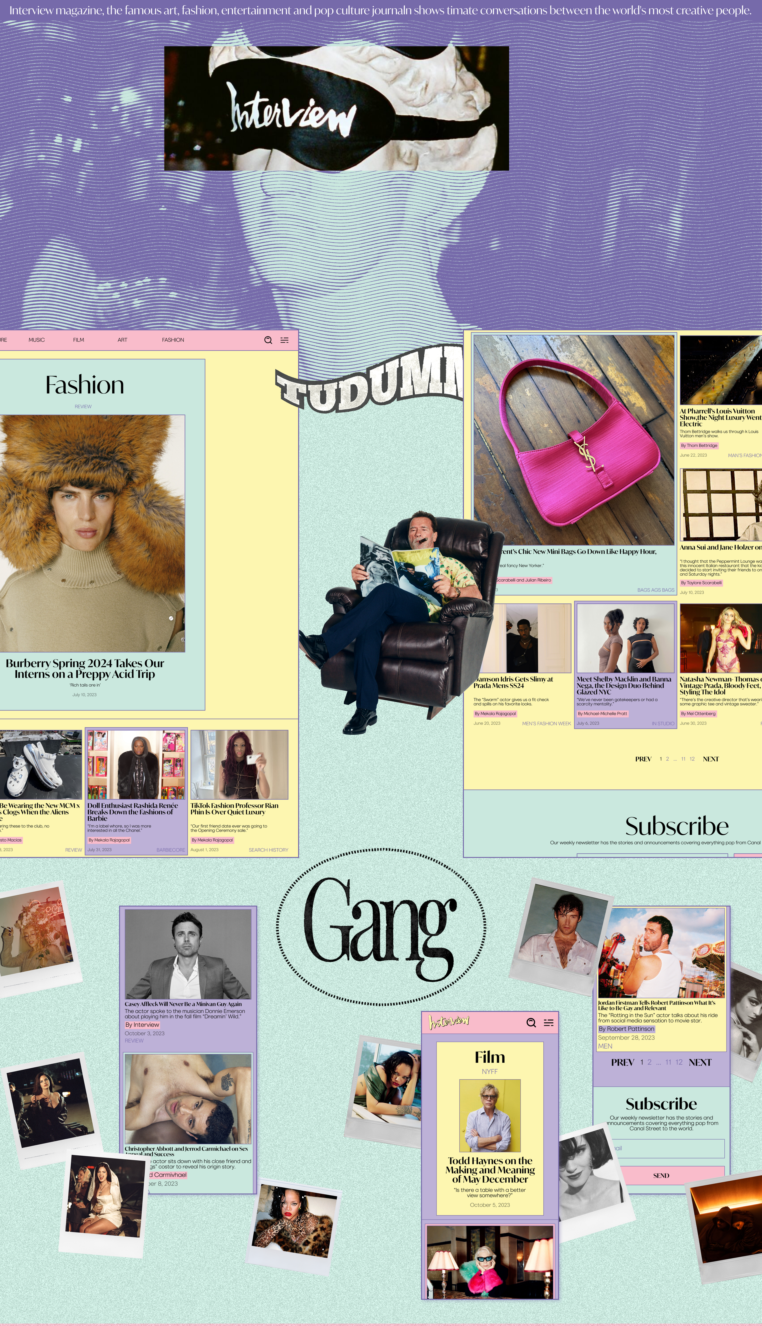 Interview Magazine | Website Redesign — Изображение №3 — Интерфейсы, Брендинг на Dprofile