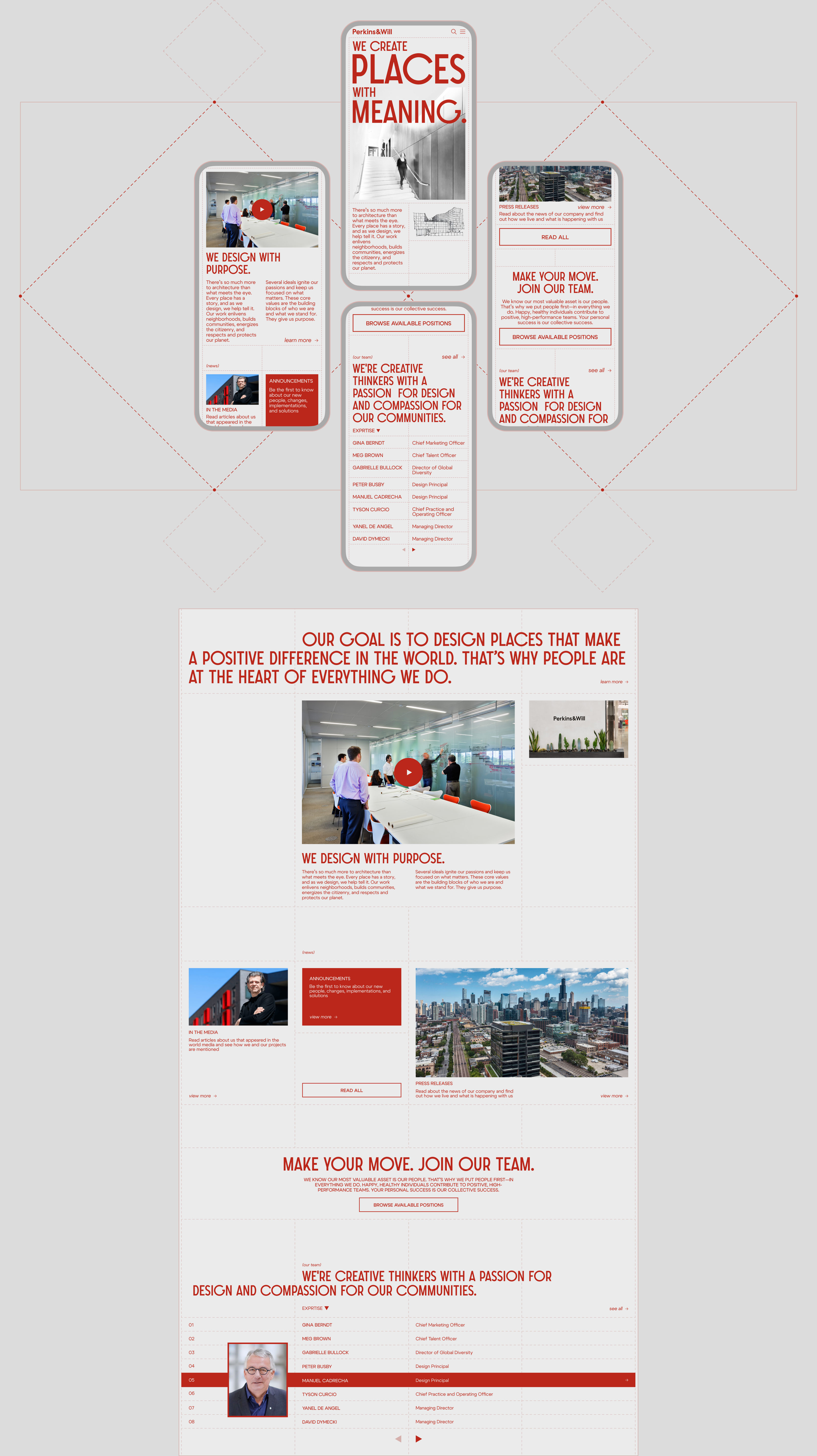 Perkins&Will | Corporate website redesign — Изображение №2 — Интерфейсы, Графика на Dprofile