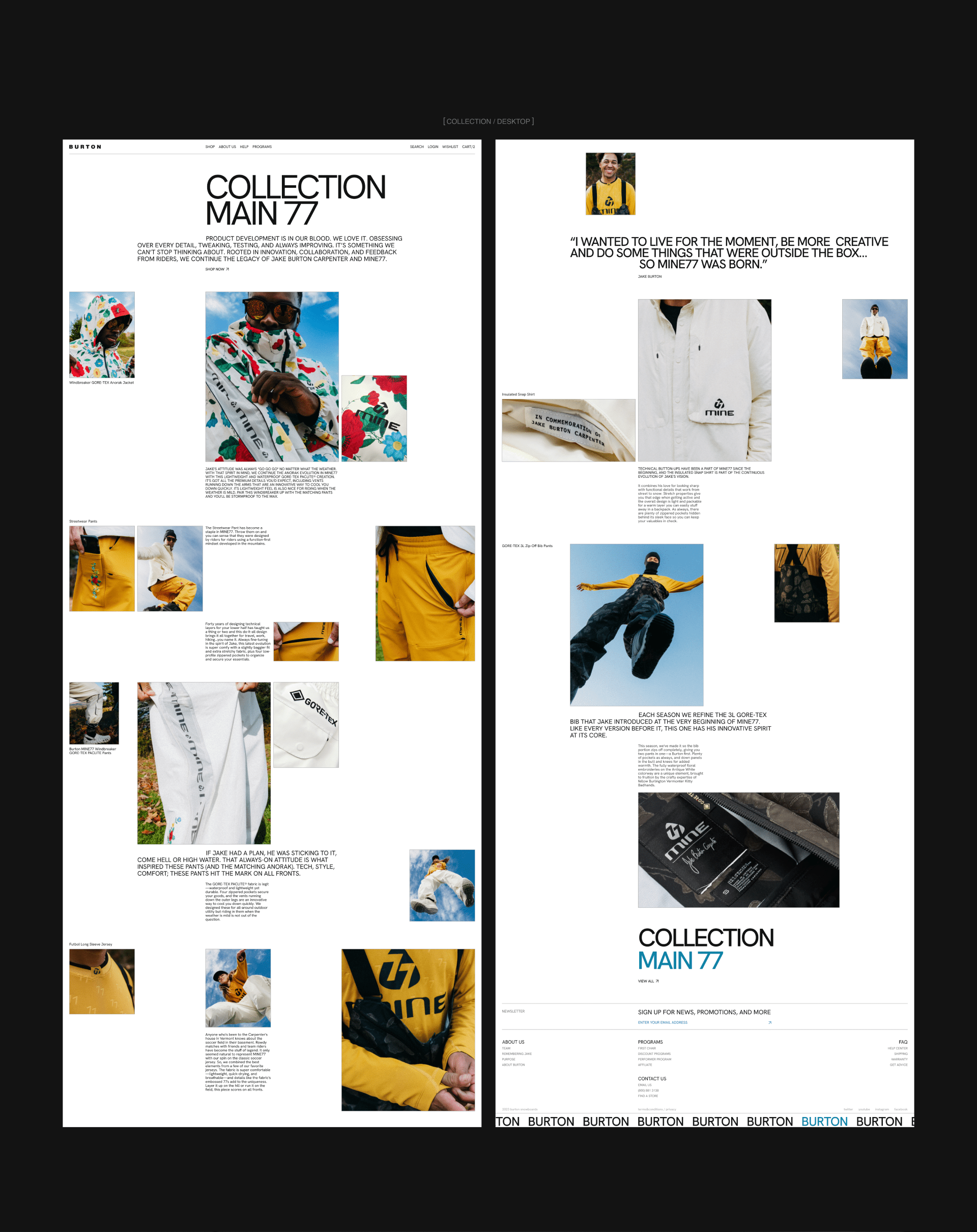BURTON SNOWBOARDS/ website concept — Изображение №20 — Интерфейсы, Брендинг на Dprofile