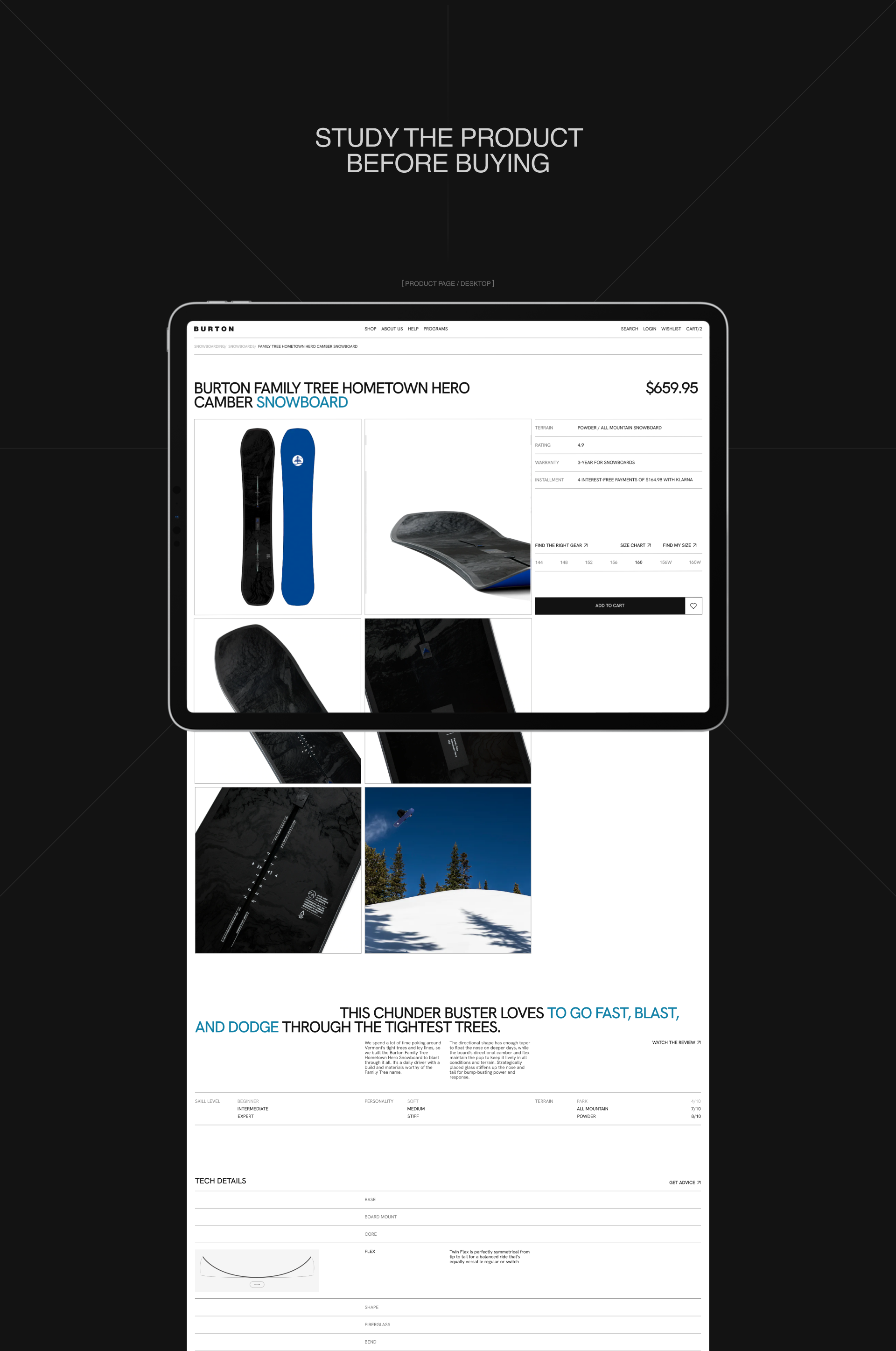 BURTON SNOWBOARDS/ website concept — Изображение №14 — Интерфейсы, Брендинг на Dprofile
