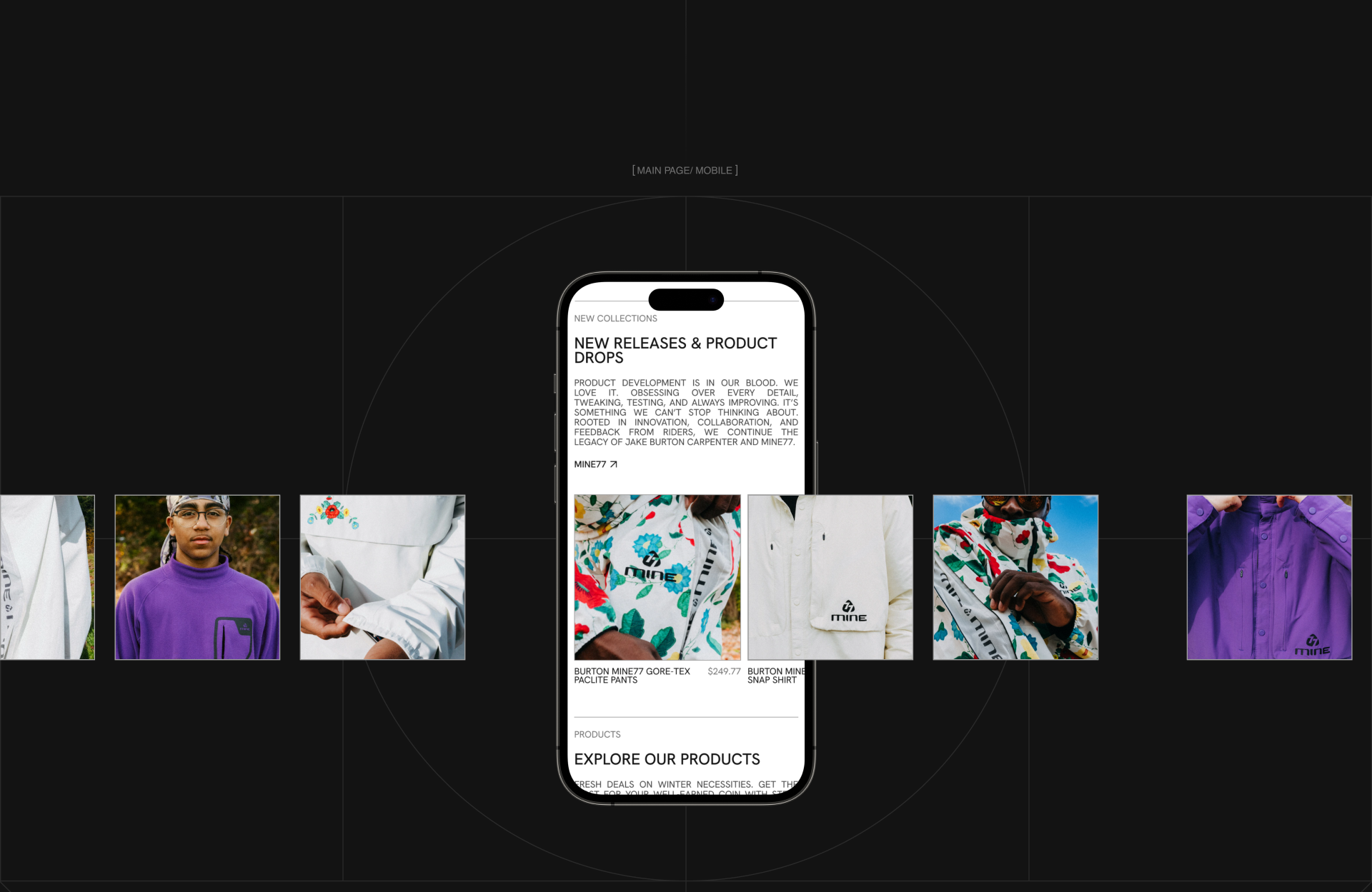 BURTON SNOWBOARDS/ website concept — Изображение №5 — Интерфейсы, Брендинг на Dprofile