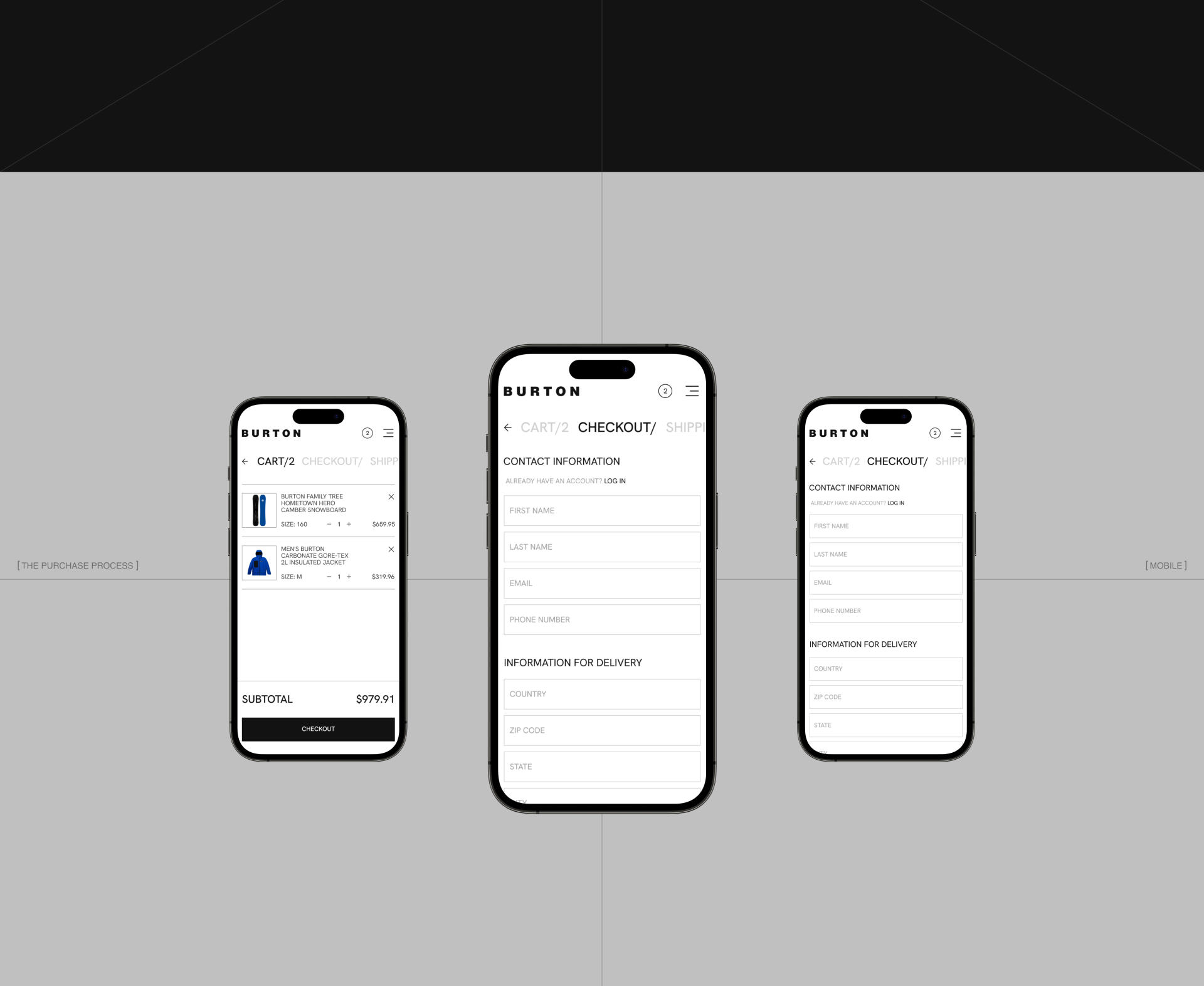 BURTON SNOWBOARDS/ website concept — Изображение №19 — Интерфейсы, Брендинг на Dprofile