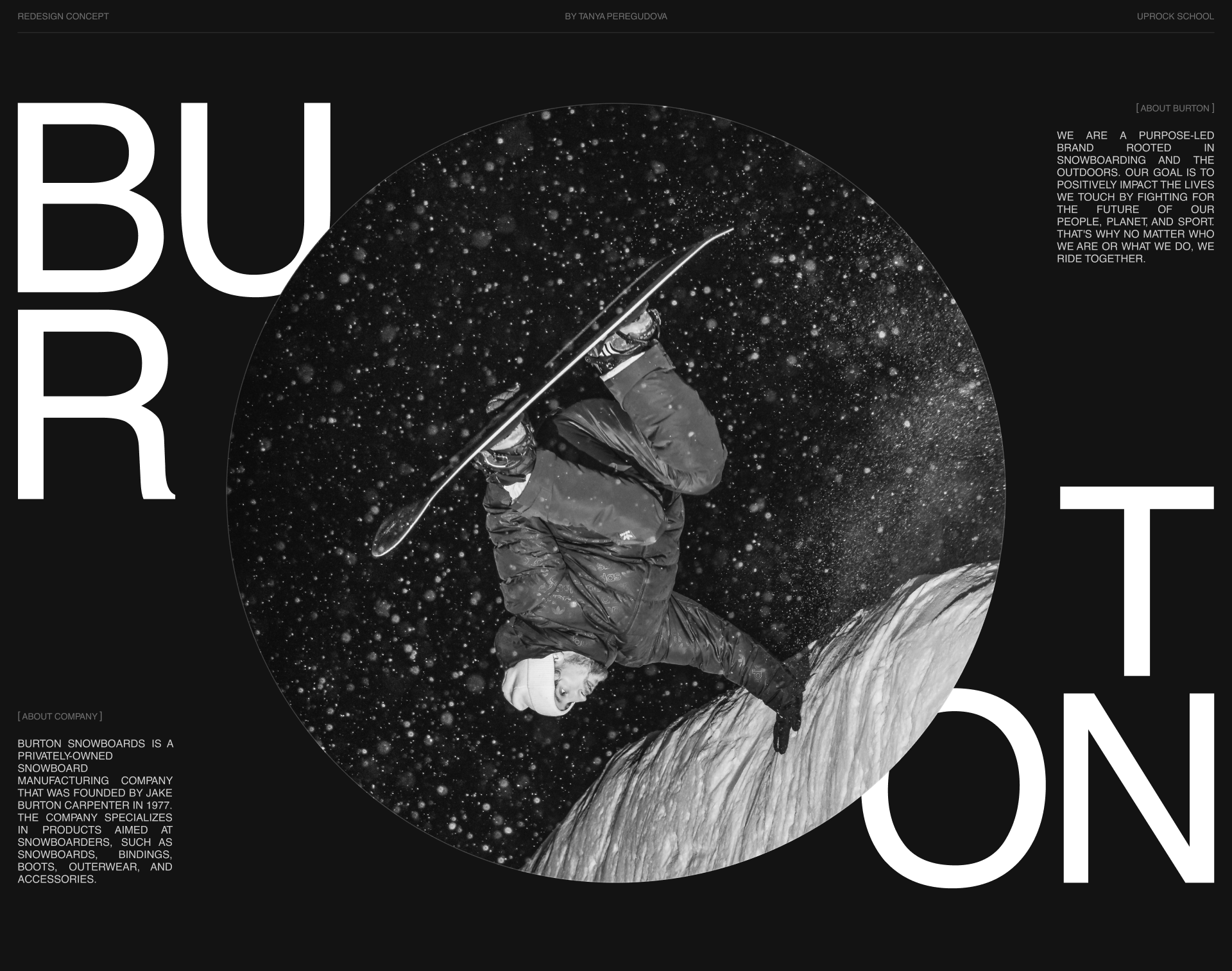BURTON SNOWBOARDS/ website concept — Изображение №1 — Интерфейсы, Брендинг на Dprofile