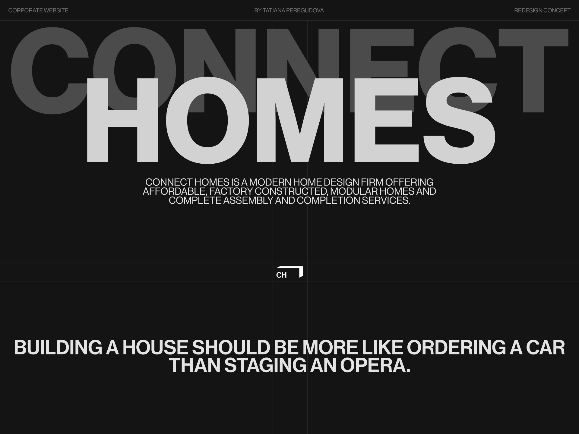 CONNECT HOMES/ website concept — Изображение №1 — Интерфейсы, Брендинг на Dprofile
