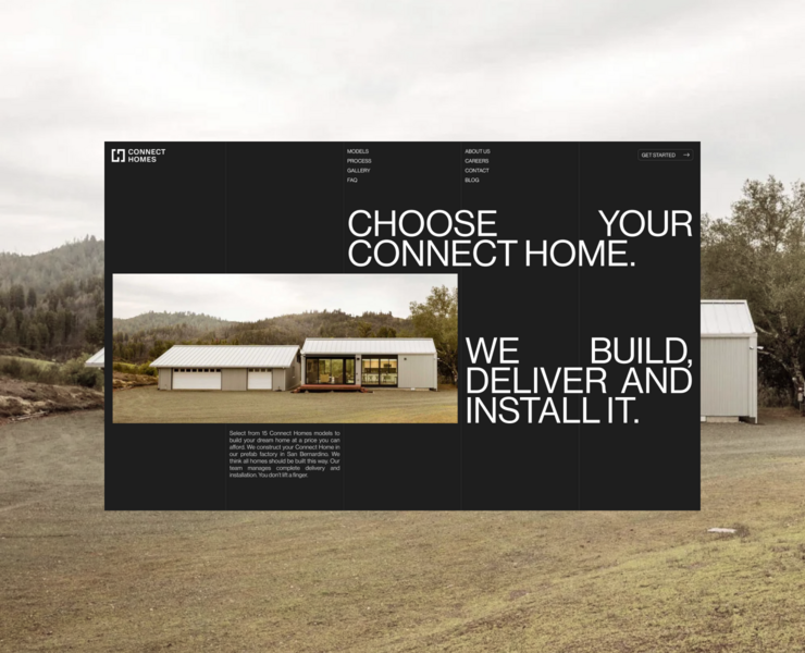 CONNECT HOMES/ website concept на Dprofile