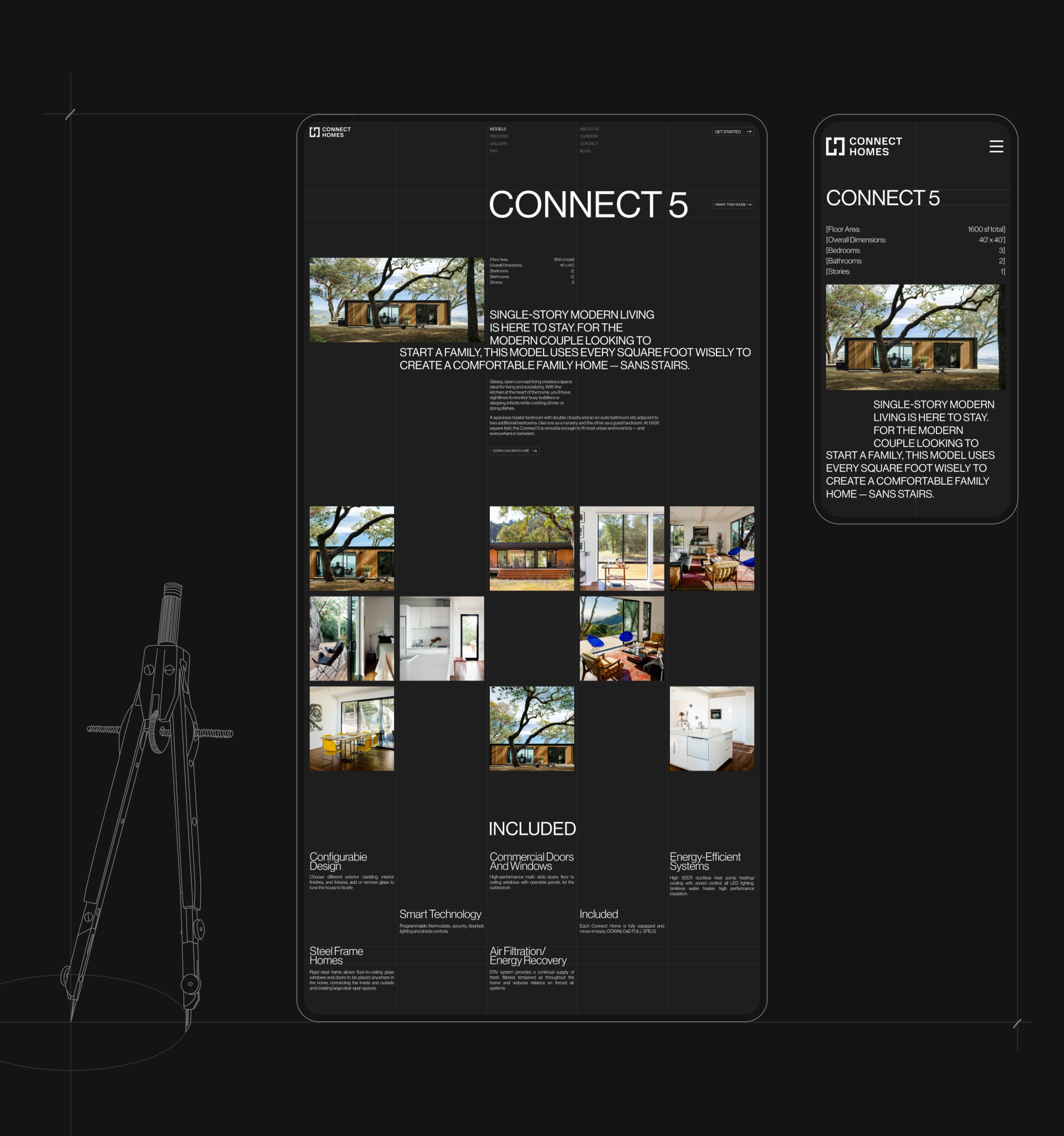 CONNECT HOMES/ website concept — Изображение №9 — Интерфейсы, Брендинг на Dprofile