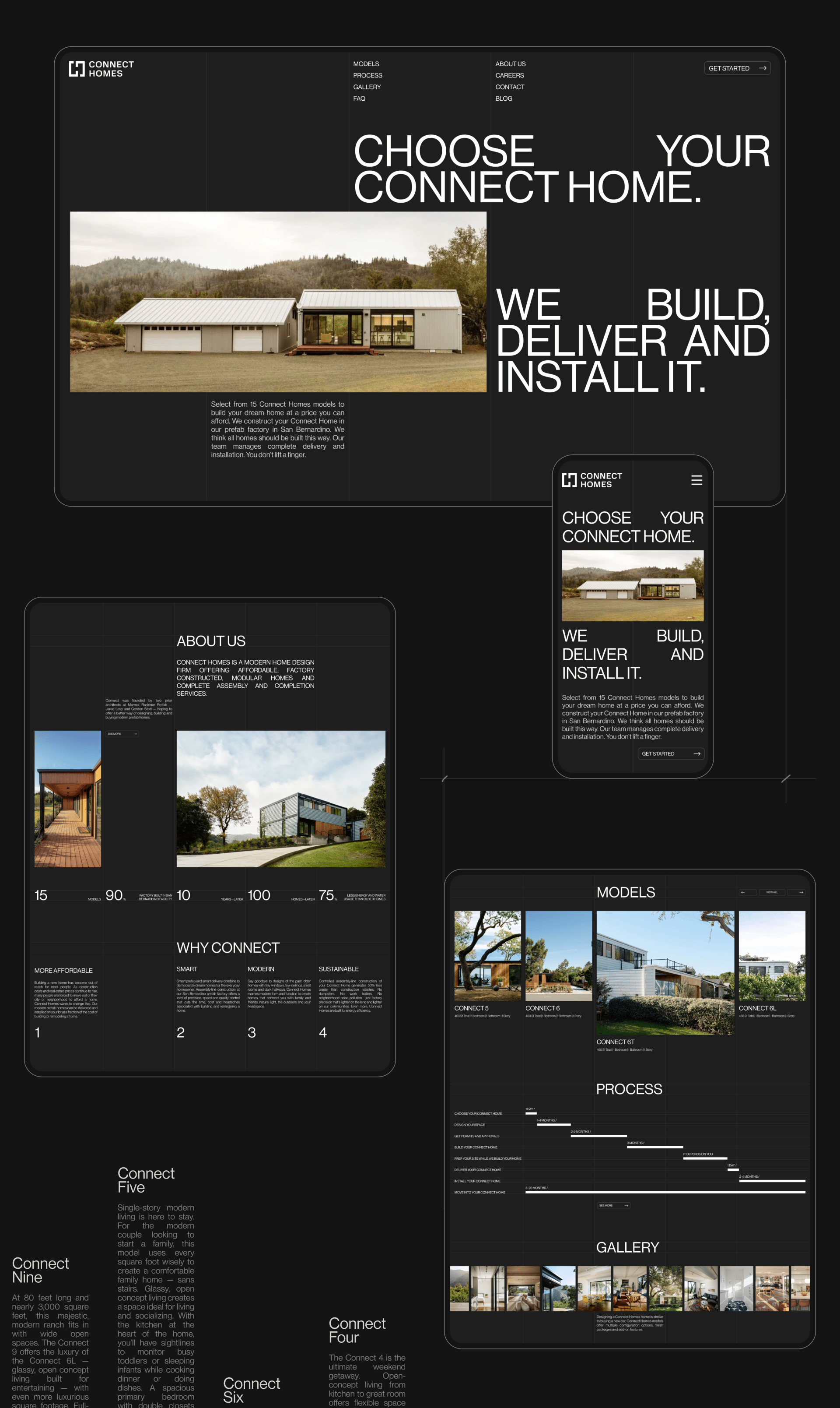 CONNECT HOMES/ website concept — Изображение №4 — Интерфейсы, Брендинг на Dprofile