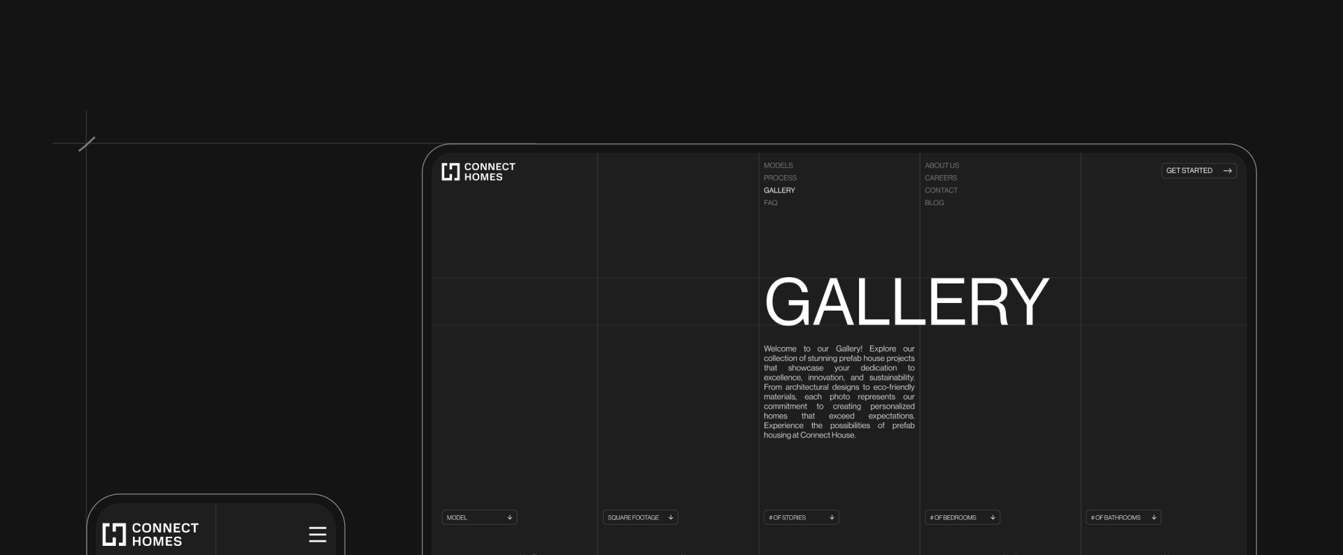 CONNECT HOMES/ website concept — Изображение №12 — Интерфейсы, Брендинг на Dprofile
