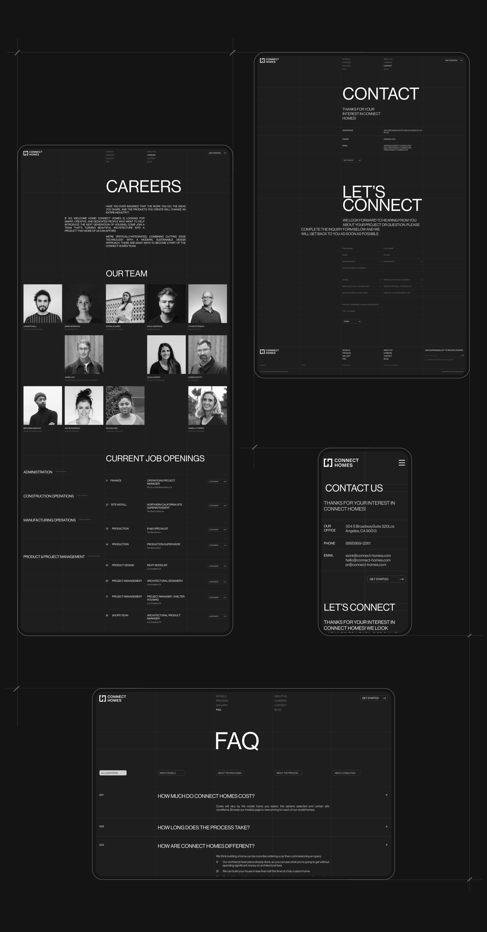 CONNECT HOMES/ website concept — Изображение №18 — Интерфейсы, Брендинг на Dprofile