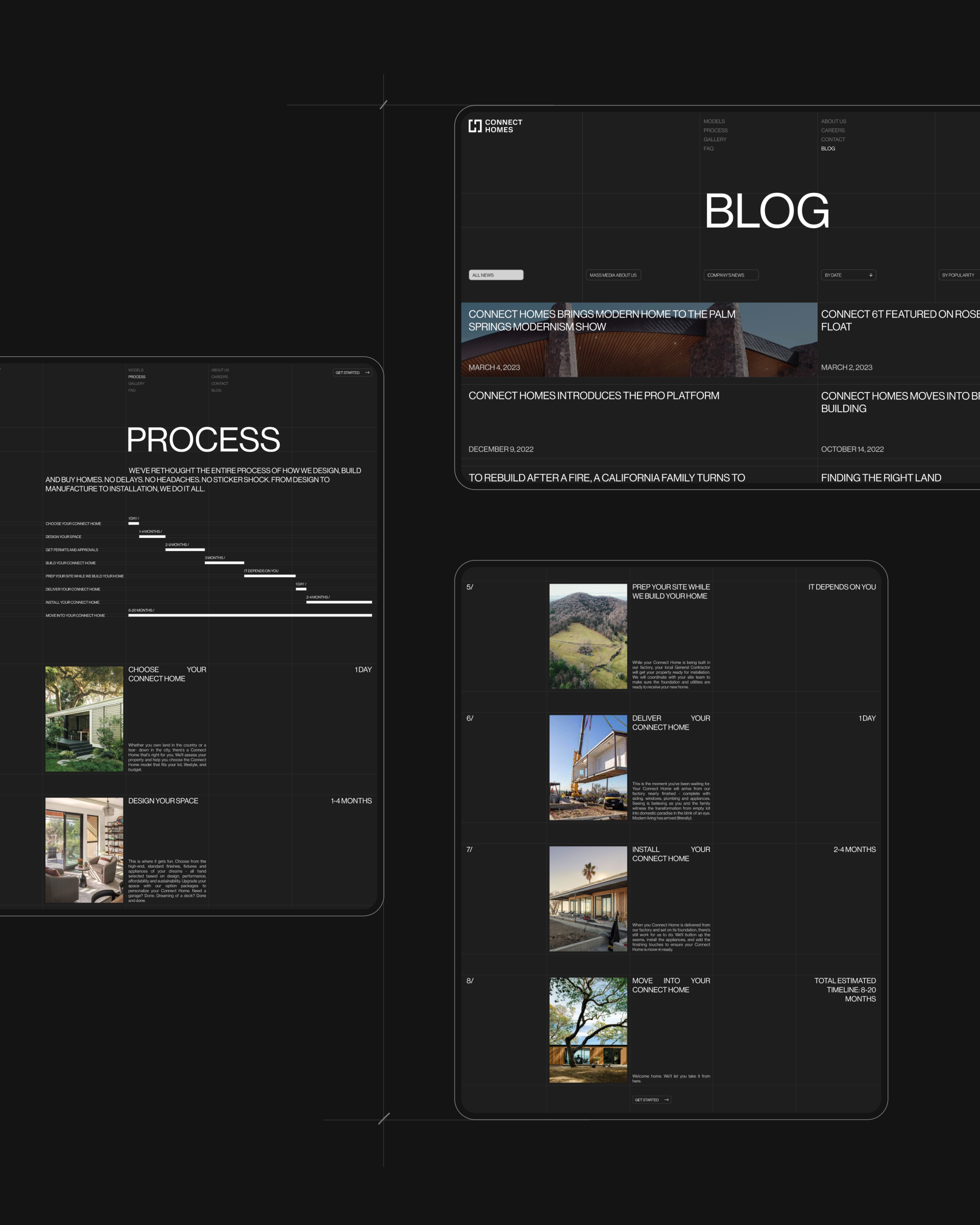CONNECT HOMES/ website concept — Изображение №20 — Интерфейсы, Брендинг на Dprofile