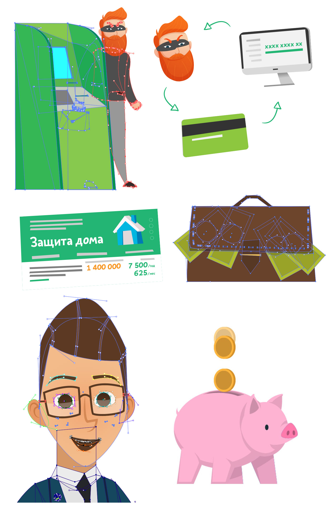 videos for sber / instructional videos / 2015 — Изображение №3 — Иллюстрация, Анимация на Dprofile