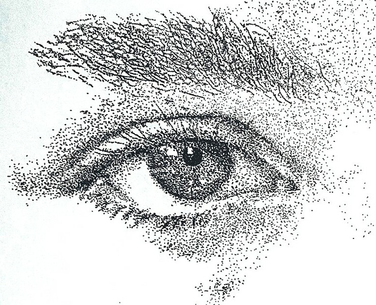 hand drawing dot / pugh / A2 / not ended — Иллюстрация на Dprofile