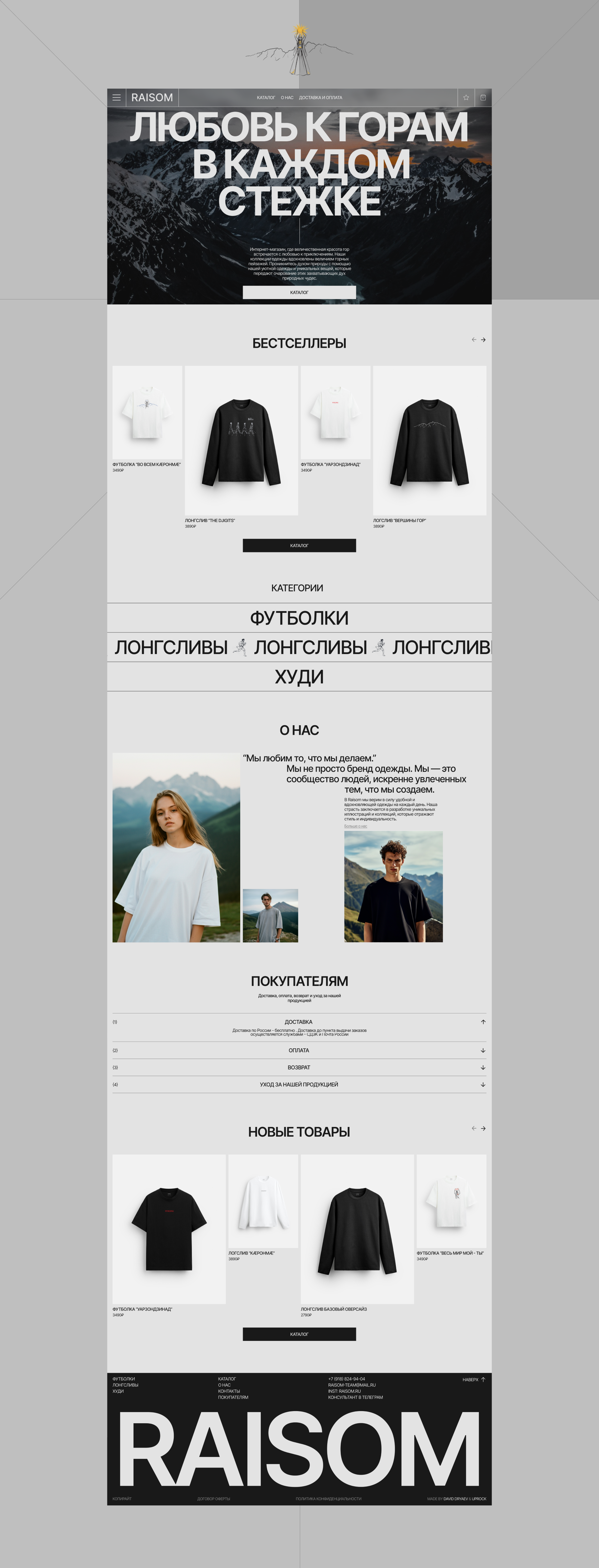 RAISOM | Интернет-магазин — Изображение №3 — Интерфейсы, Анимация на Dprofile