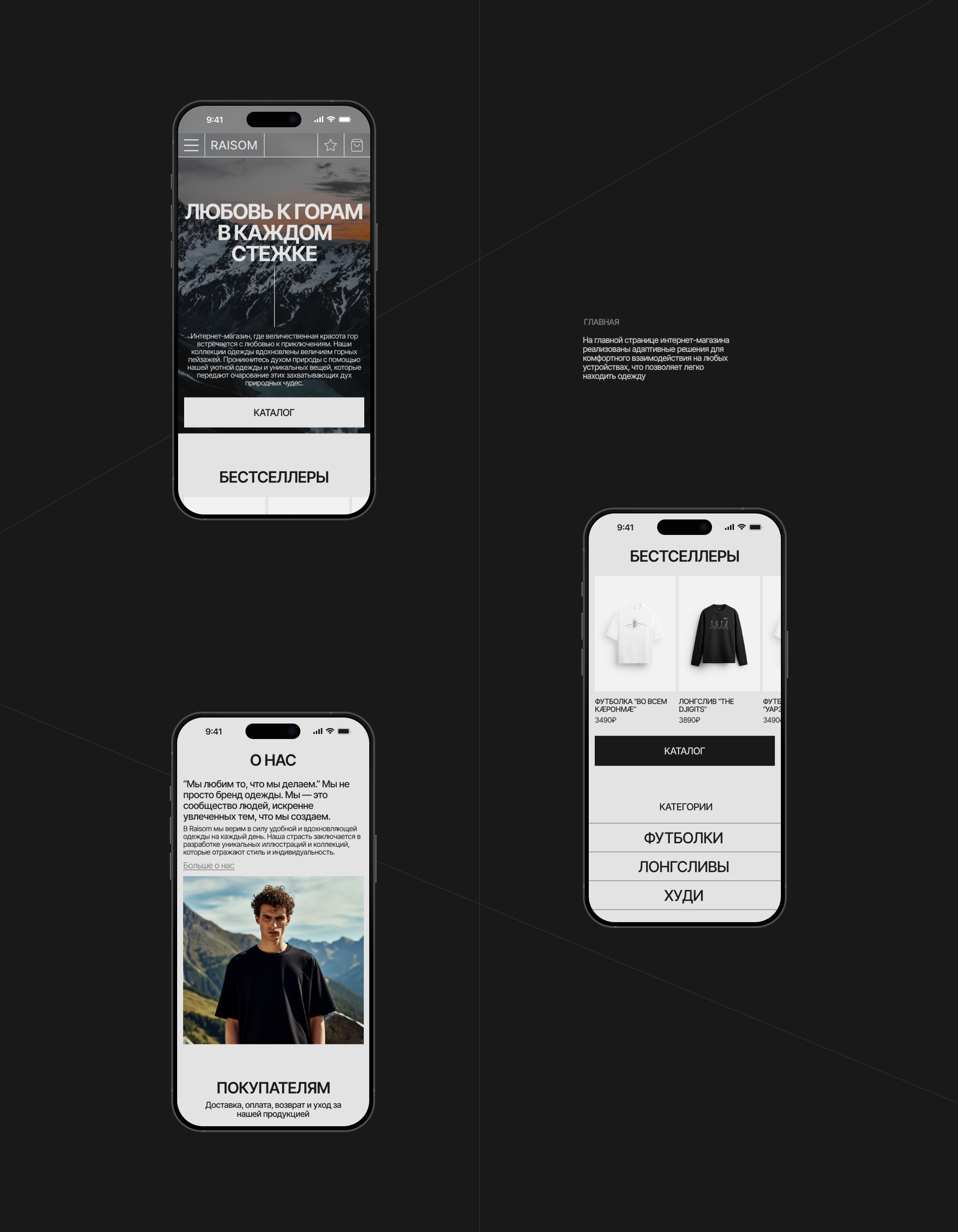 RAISOM | Интернет-магазин — Изображение №4 — Интерфейсы, Анимация на Dprofile