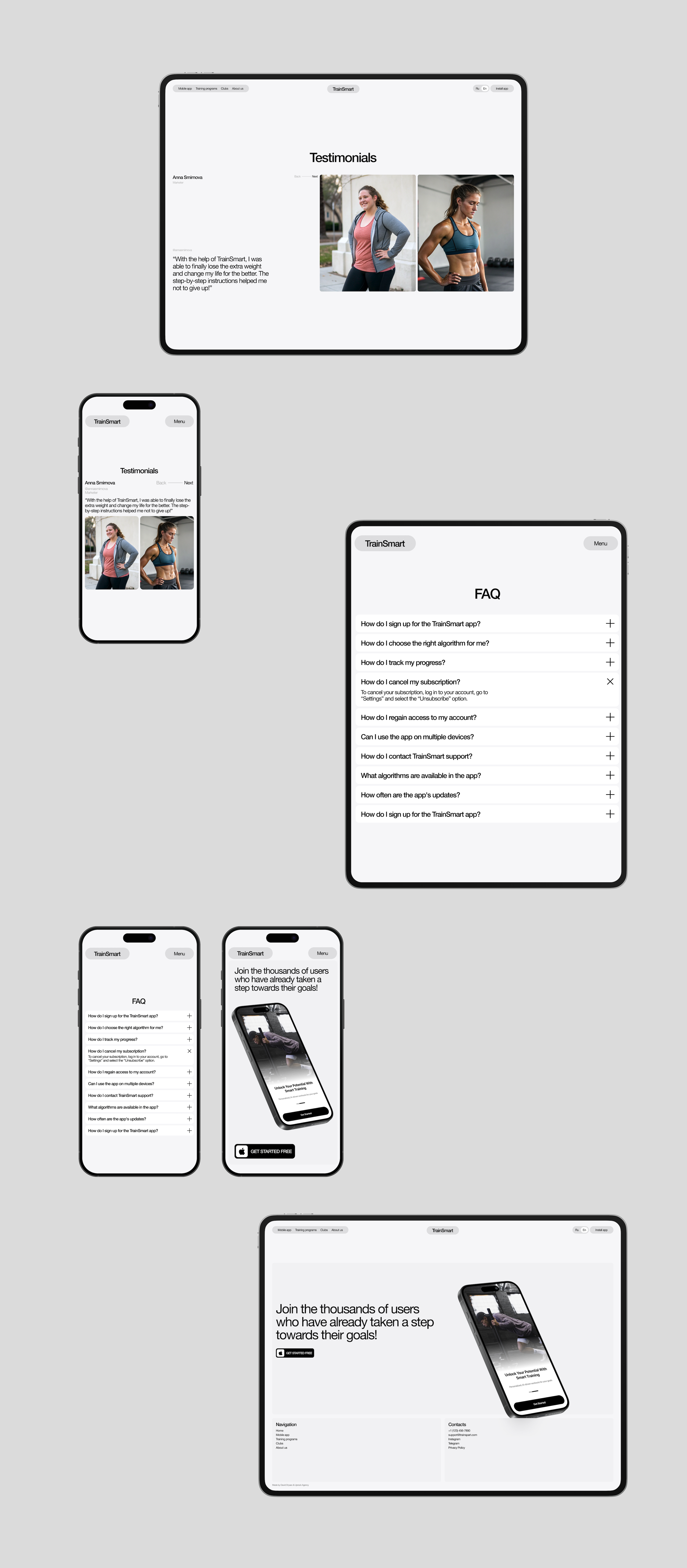 TrainSmart — Изображение №7 — Интерфейсы, Анимация на Dprofile