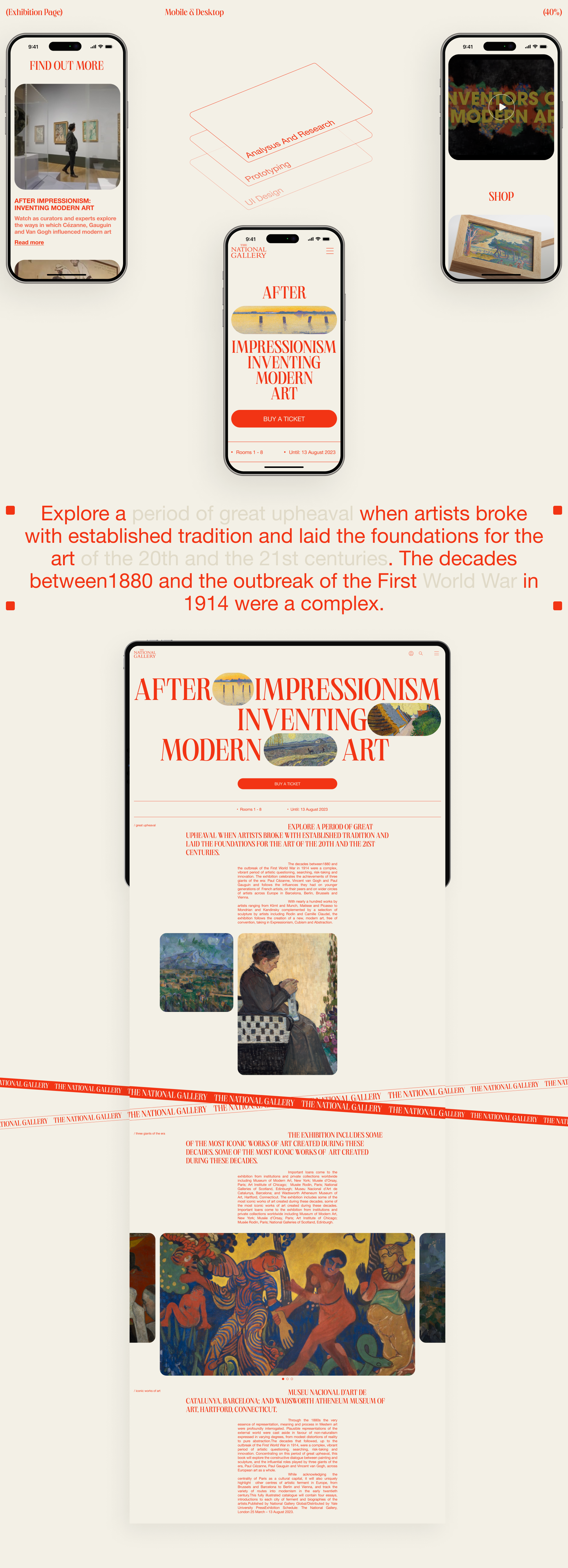 THE NATIONAL GALLERY - Website & Brand identity — Изображение №7 — Интерфейсы, Брендинг на Dprofile