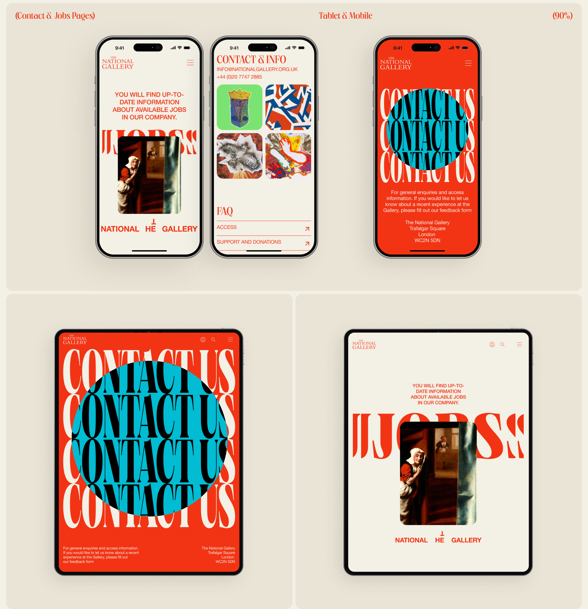 THE NATIONAL GALLERY - Website & Brand identity — Изображение №11 — Интерфейсы, Брендинг на Dprofile