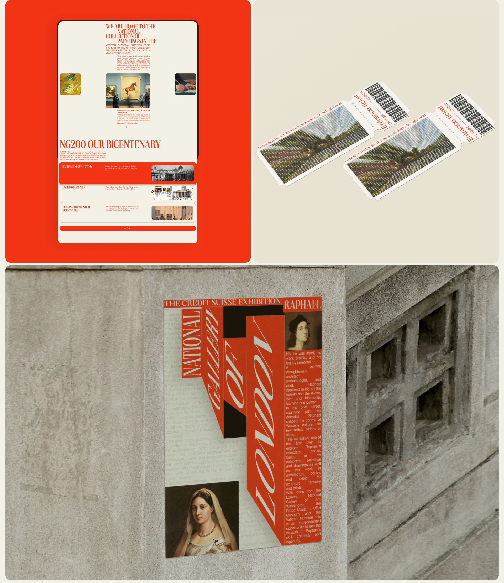 THE NATIONAL GALLERY - Website & Brand identity — Изображение №5 — Интерфейсы, Брендинг на Dprofile