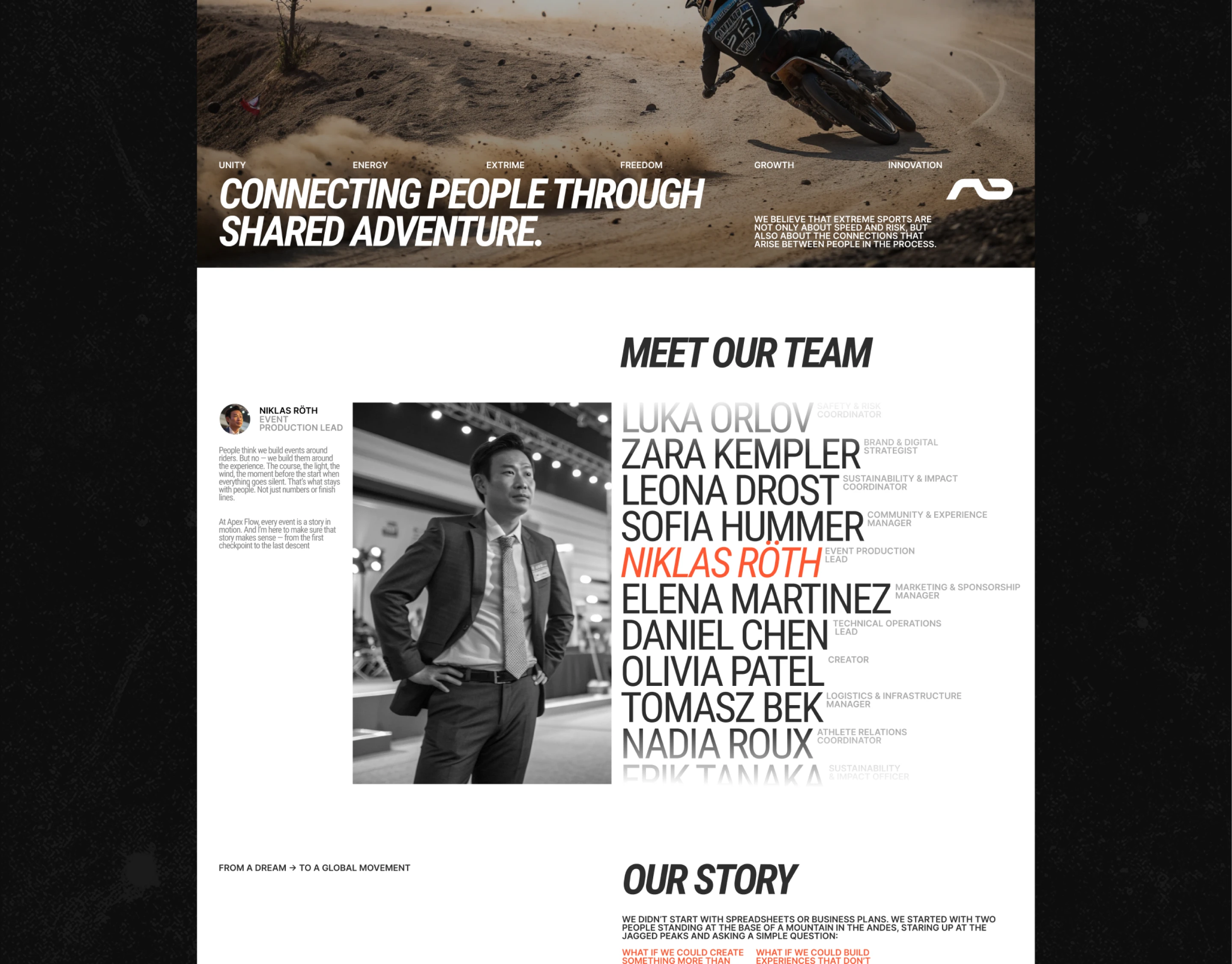 APEX FLOW [Corporate Website] — Изображение №11 — Интерфейсы на Dprofile