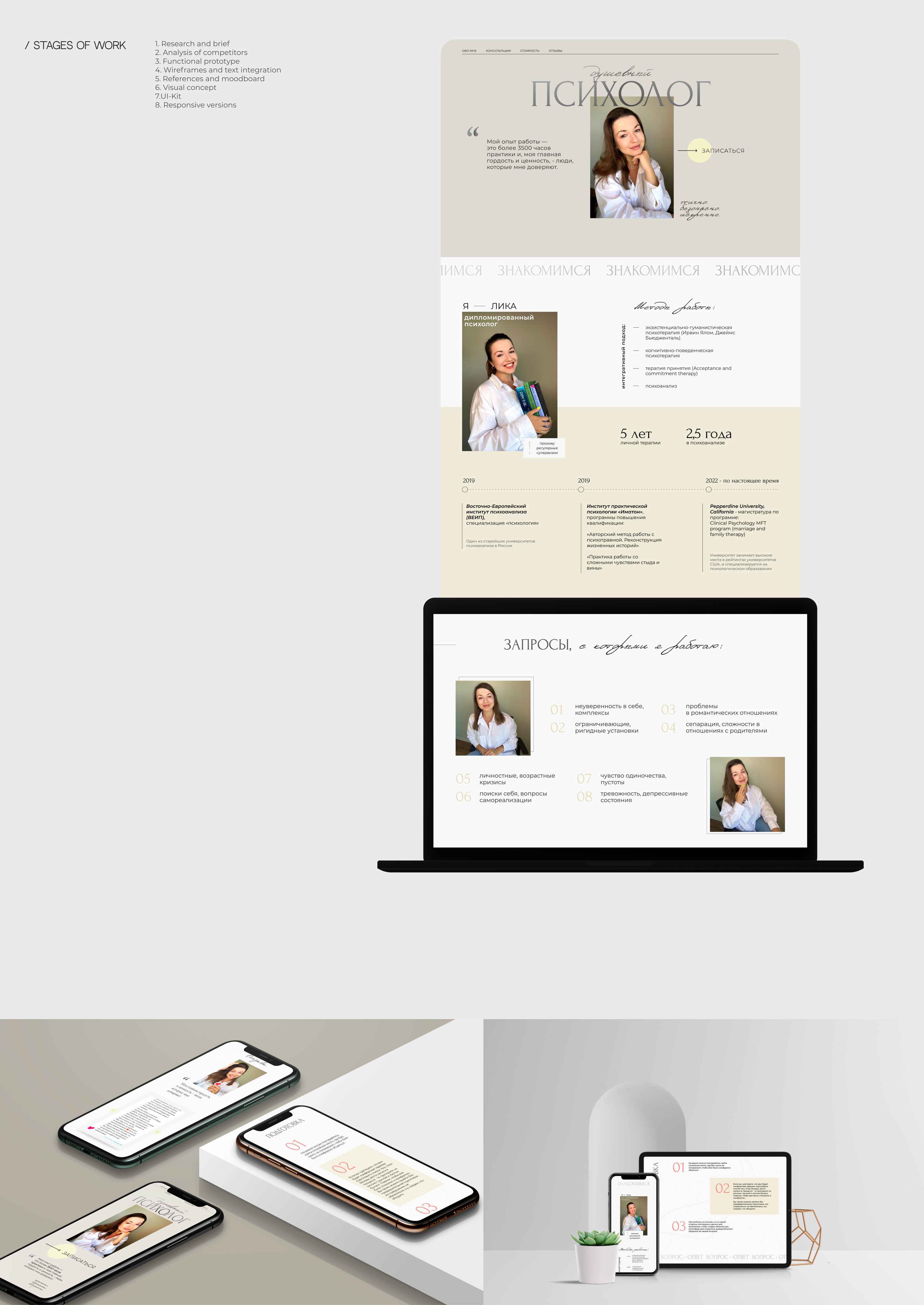 Website for psychologist — Изображение №3 — Интерфейсы на Dprofile