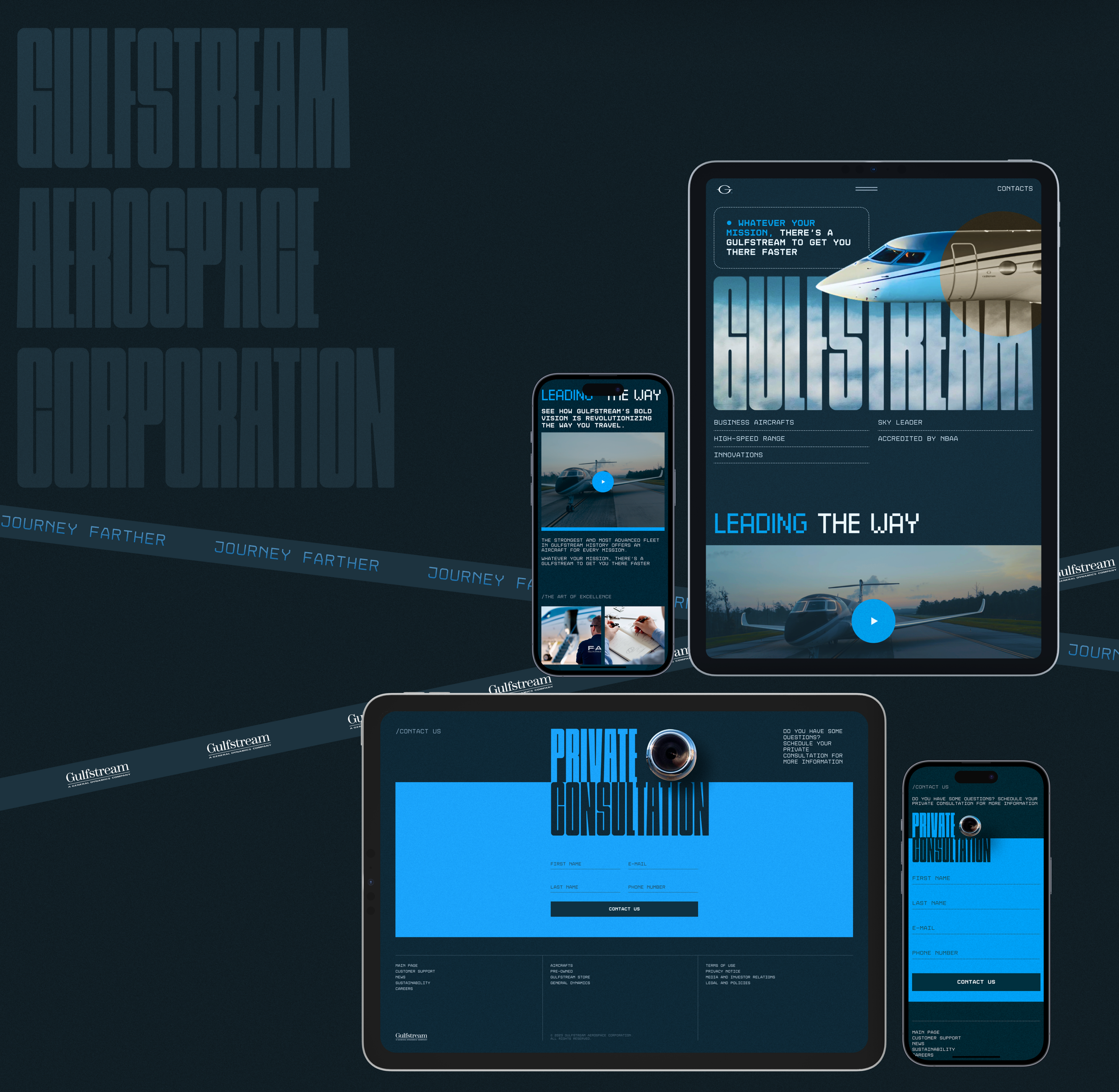 Gulfstream | Corporate website Redesign — Изображение №6 — Интерфейсы, Брендинг на Dprofile