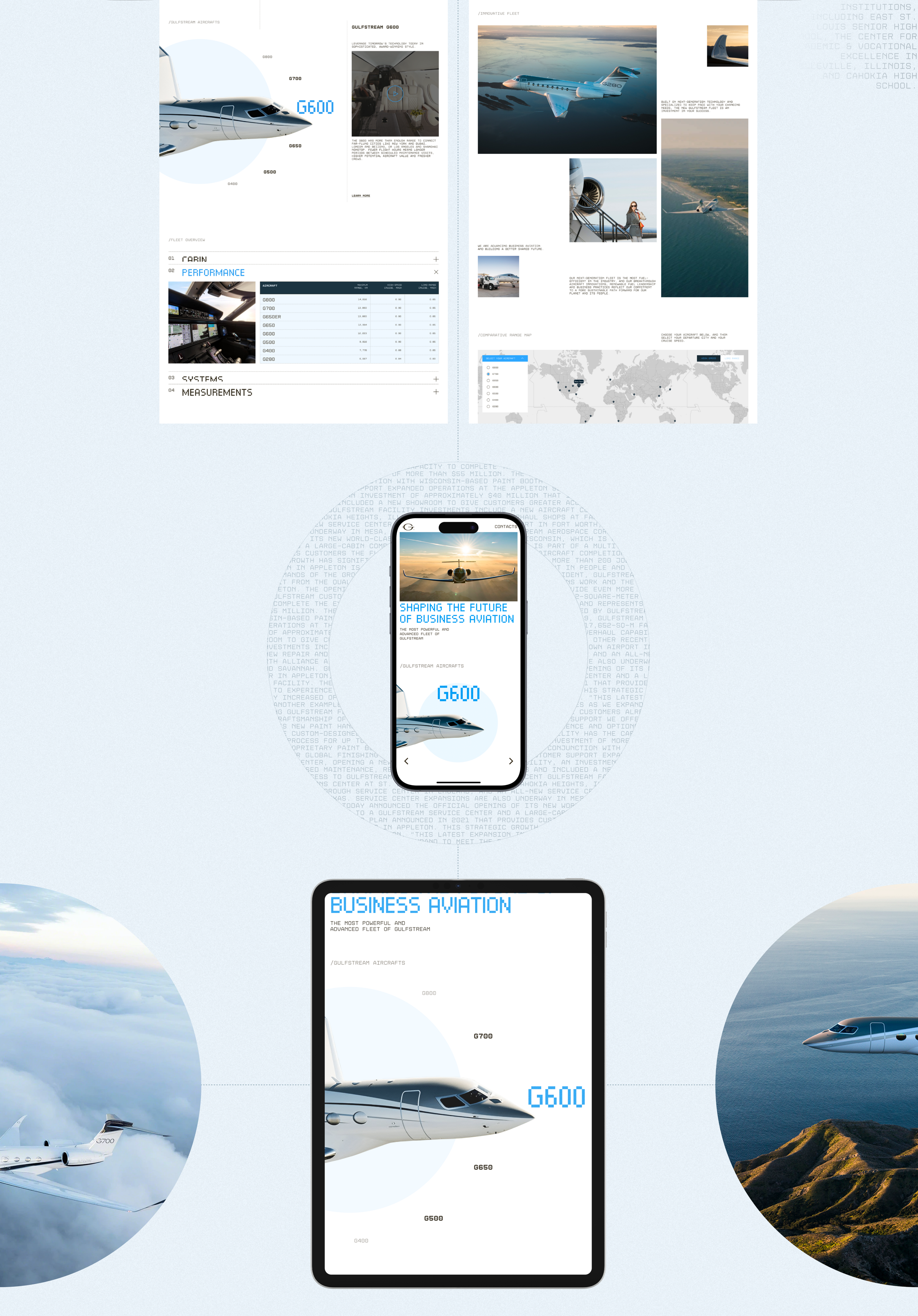 Gulfstream | Corporate website Redesign — Изображение №8 — Интерфейсы, Брендинг на Dprofile