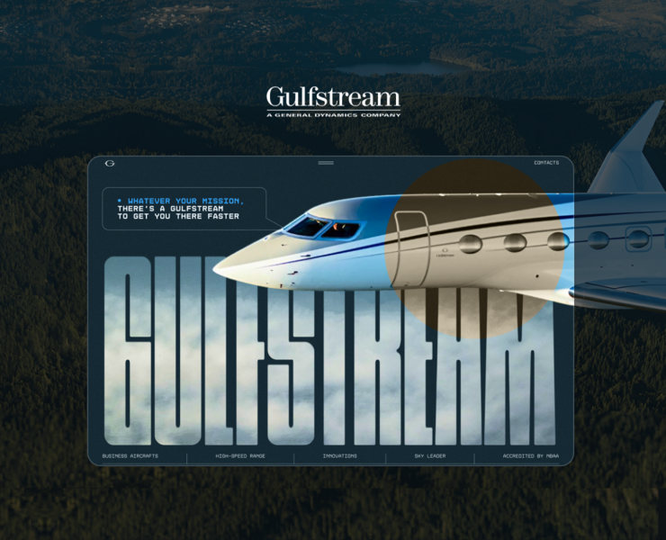 Gulfstream | Corporate website Redesign — Интерфейсы, Брендинг на Dprofile