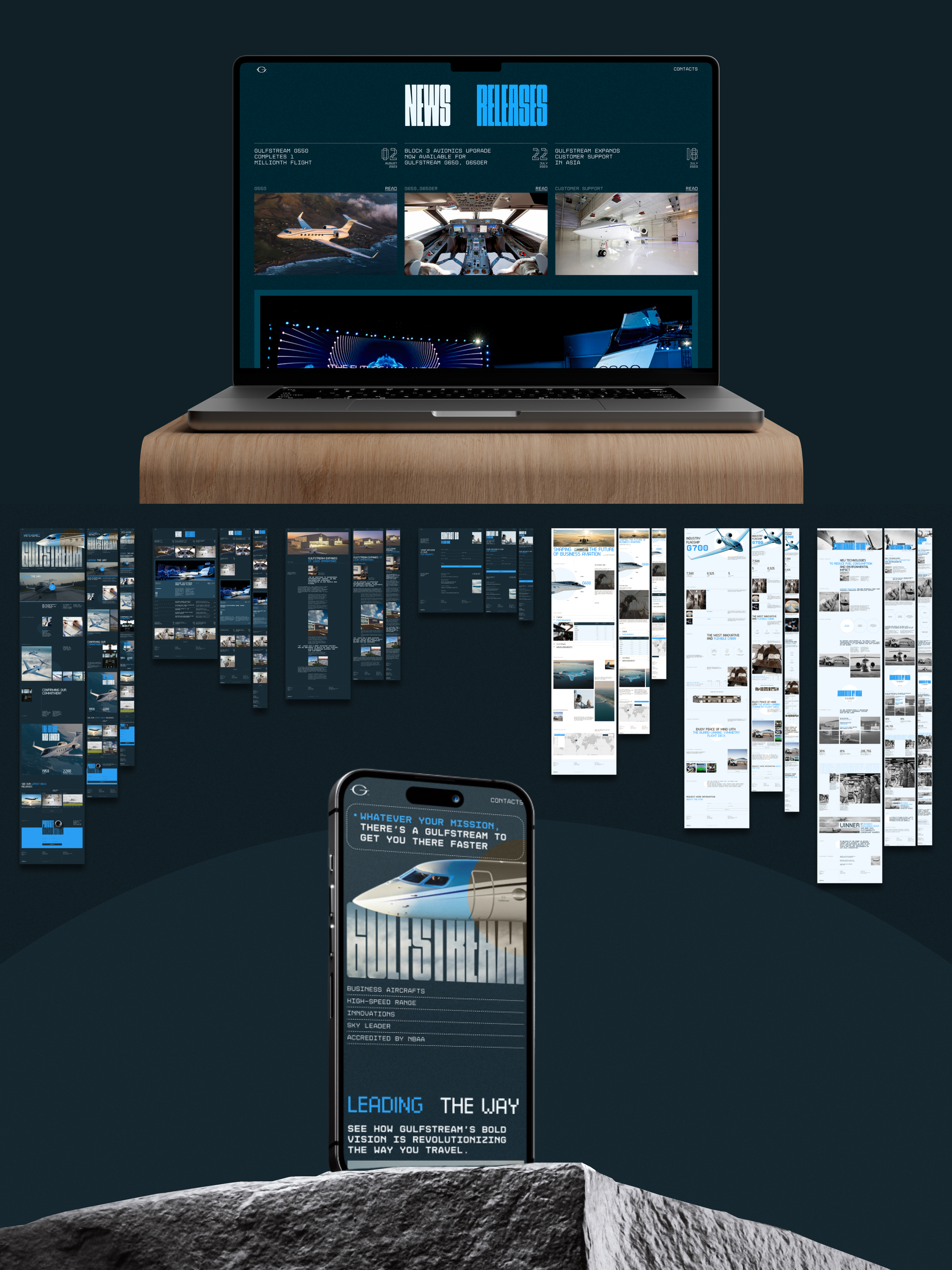 Gulfstream | Corporate website Redesign — Изображение №13 — Интерфейсы, Брендинг на Dprofile