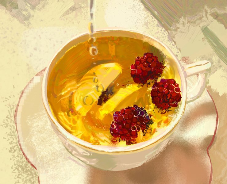 чай — Иллюстрация на Dprofile