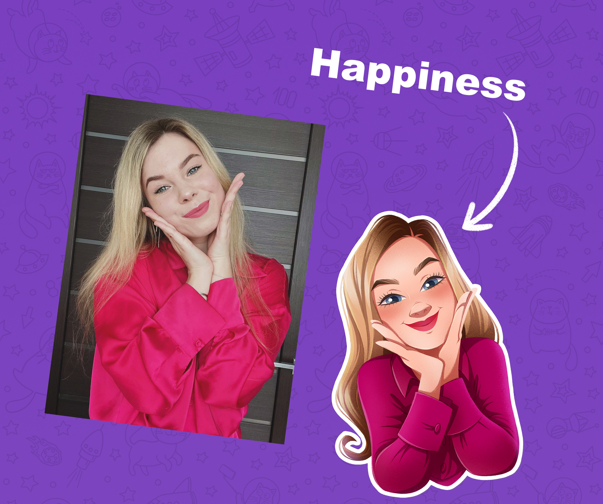 Portrait sticker pack — Изображение №4 — Иллюстрация, Графика на Dprofile