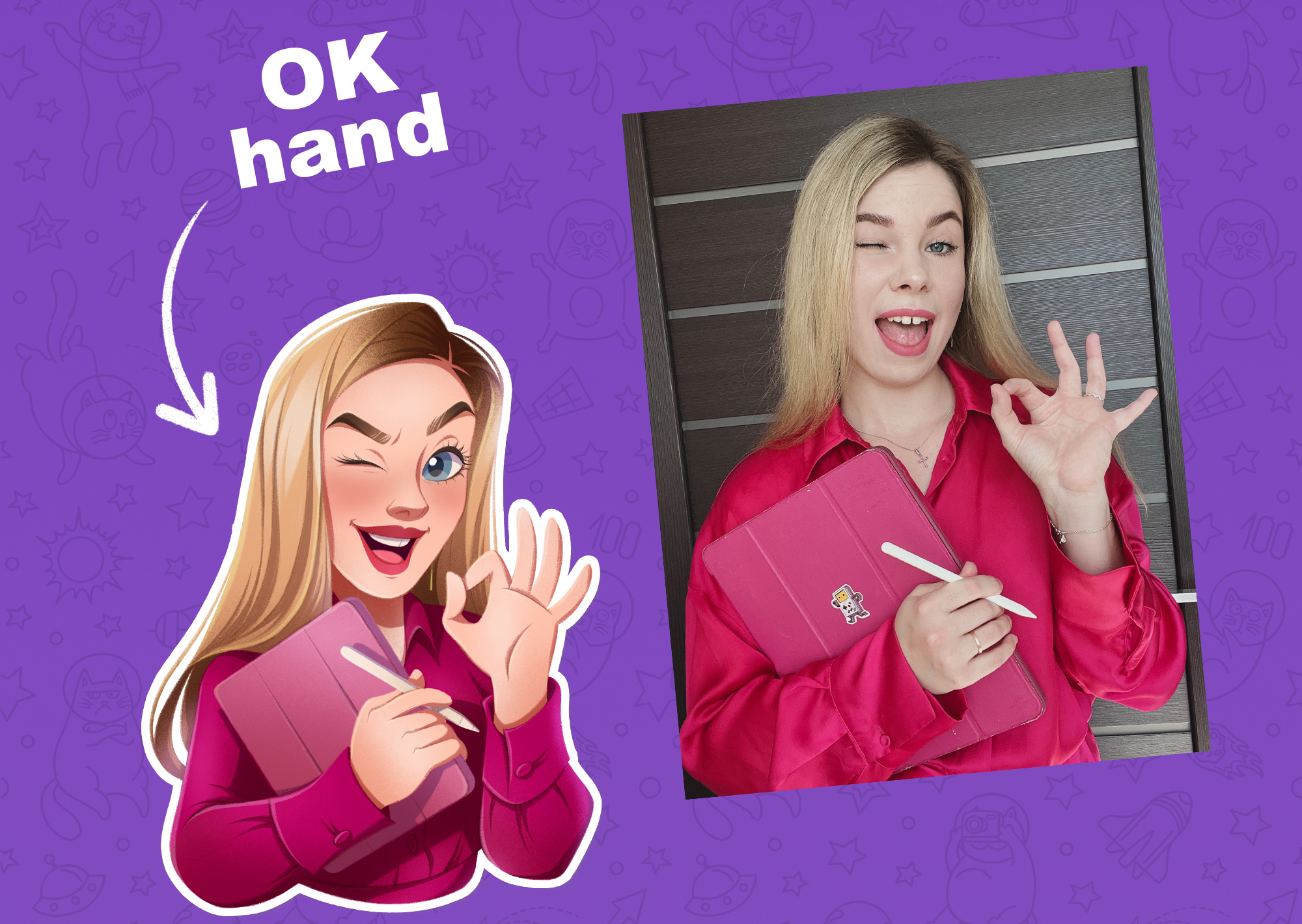 Portrait sticker pack — Изображение №5 — Иллюстрация, Графика на Dprofile