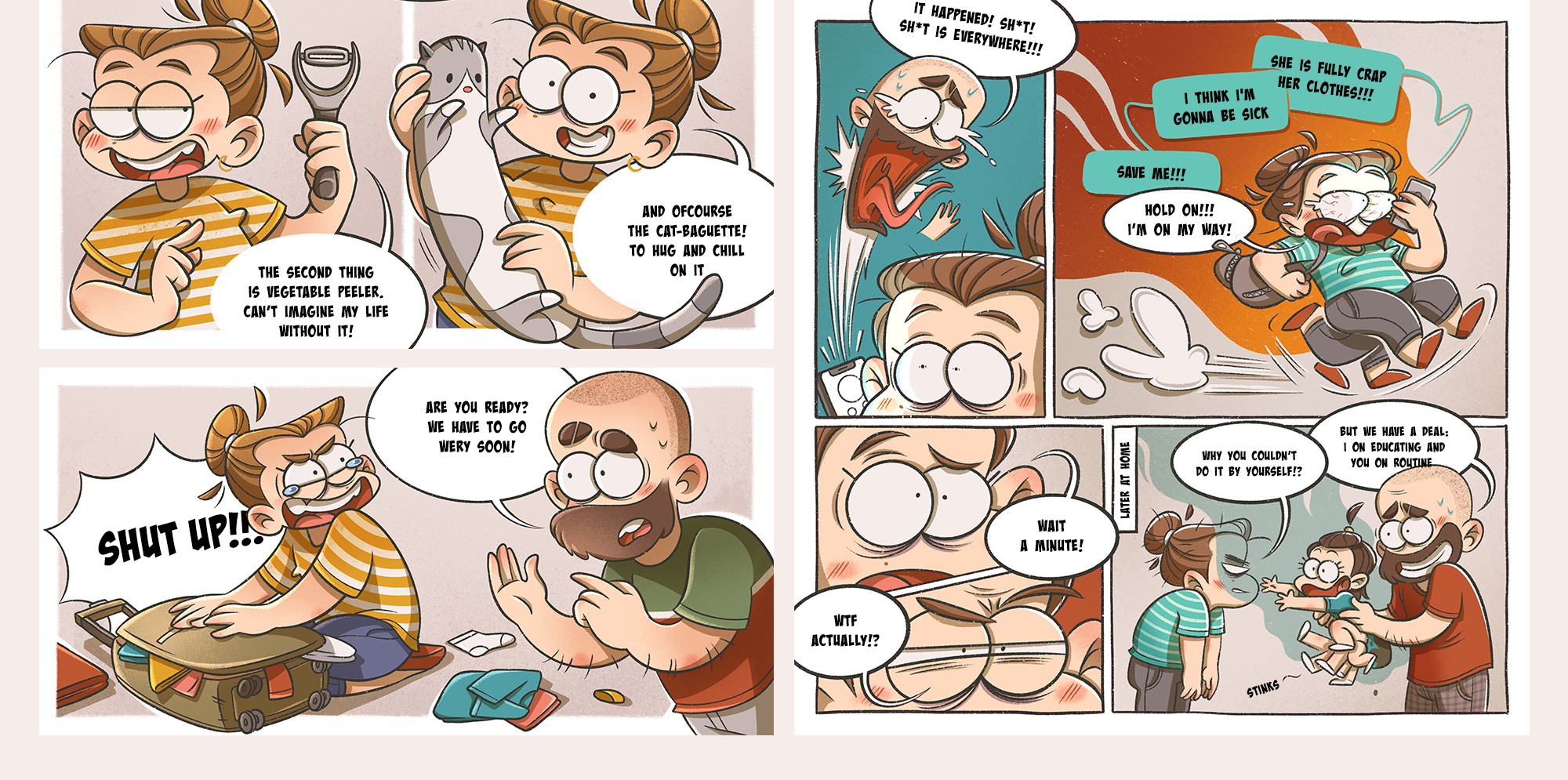 Comics stickers and characters design — Изображение №9 — Иллюстрация, Графика на Dprofile
