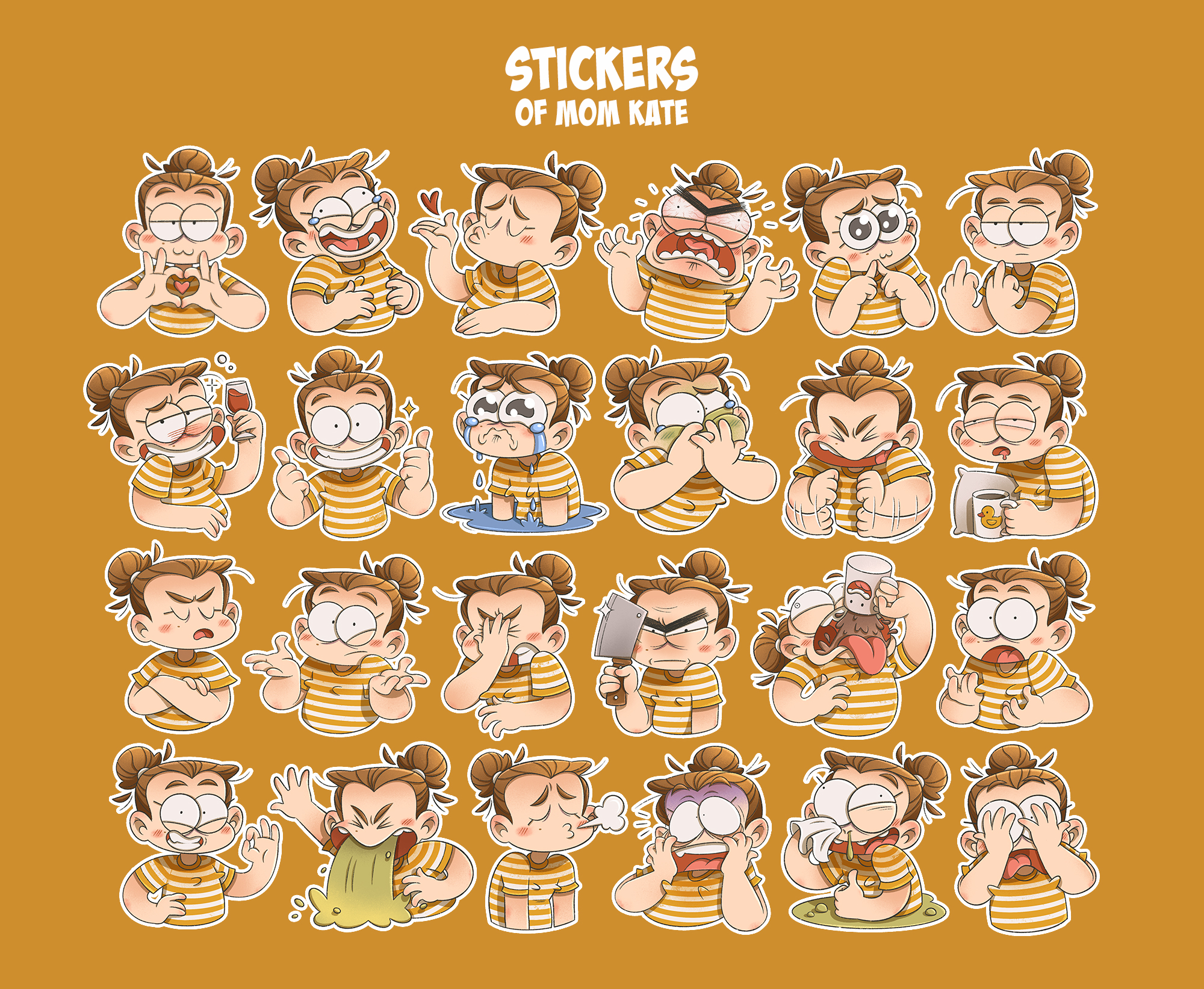 Comics stickers and characters design — Изображение №11 — Иллюстрация, Графика на Dprofile