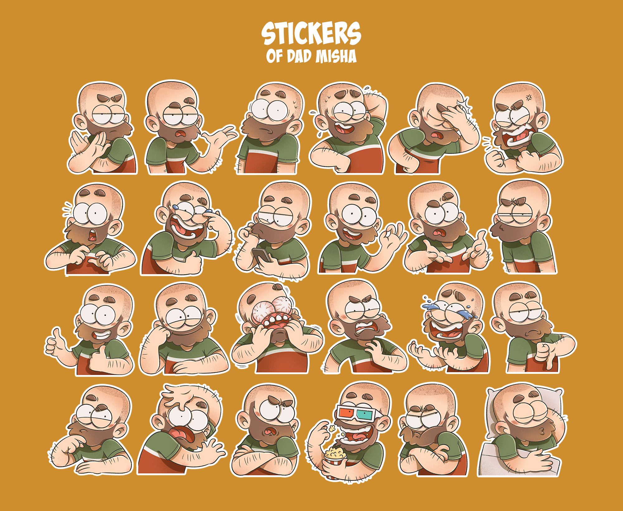 Comics stickers and characters design — Изображение №13 — Иллюстрация, Графика на Dprofile