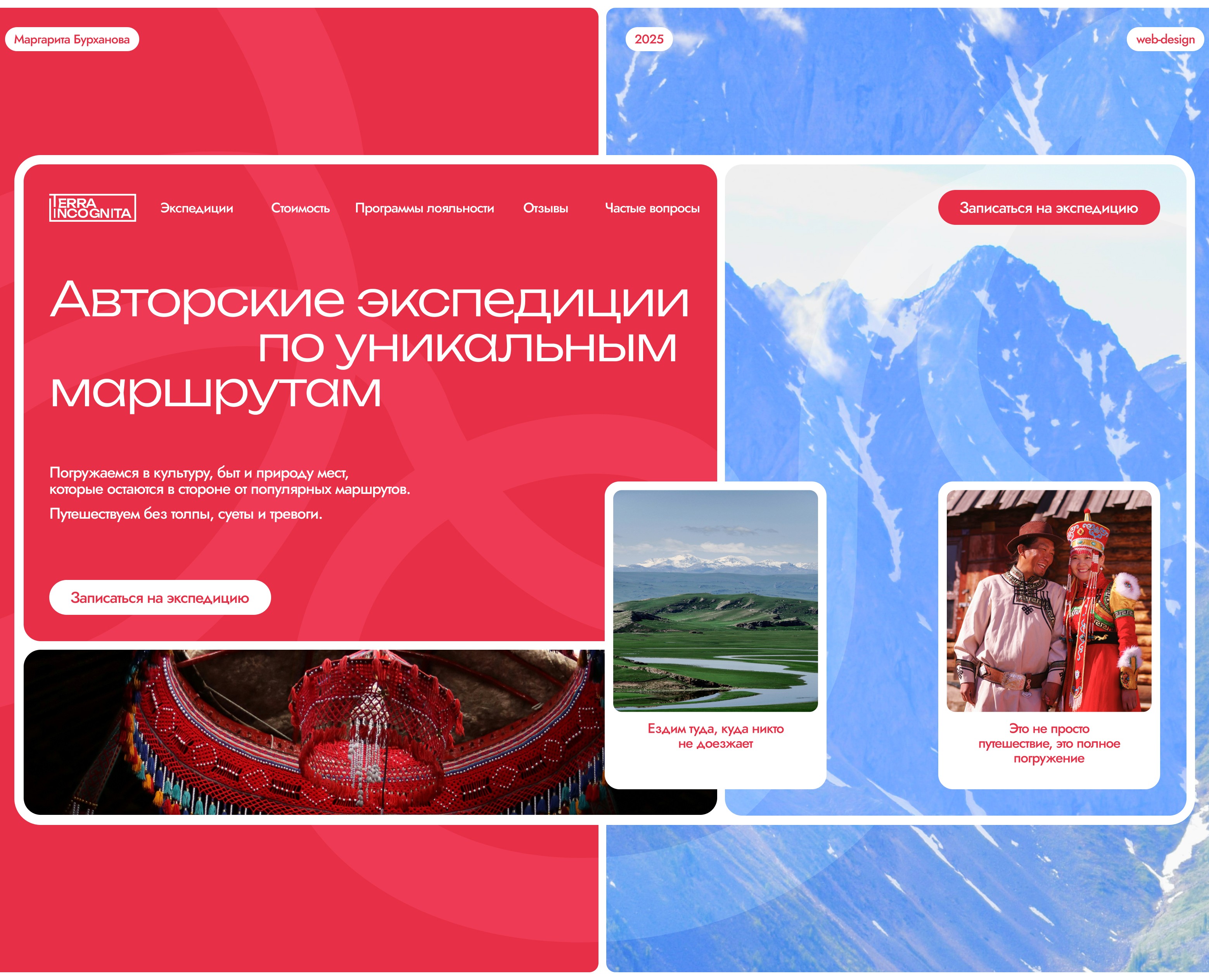 Авторские экспедиции по уникальным маршрутам — Интерфейсы на Dprofile