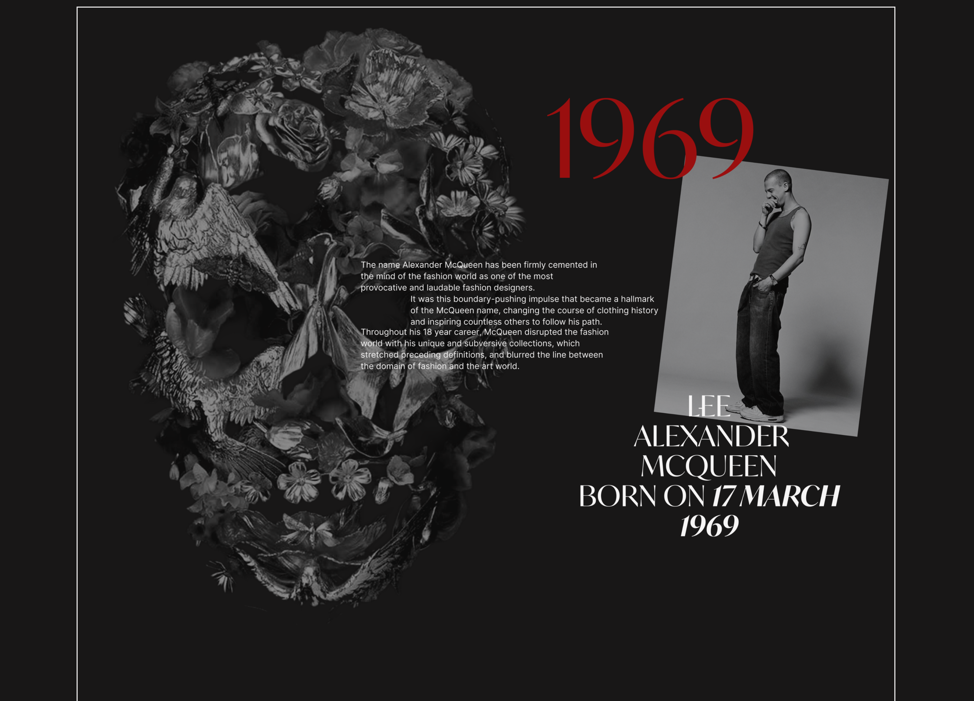 Alexander McQueen – Лонгрид о дизайнере — Изображение №2 — Интерфейсы, Брендинг на Dprofile