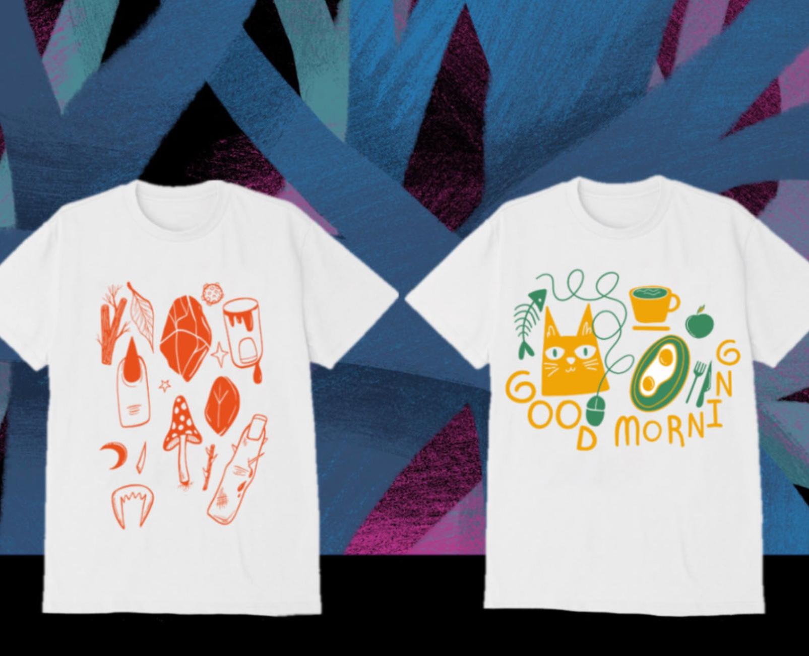 Принты и леттеринг на Dprofile