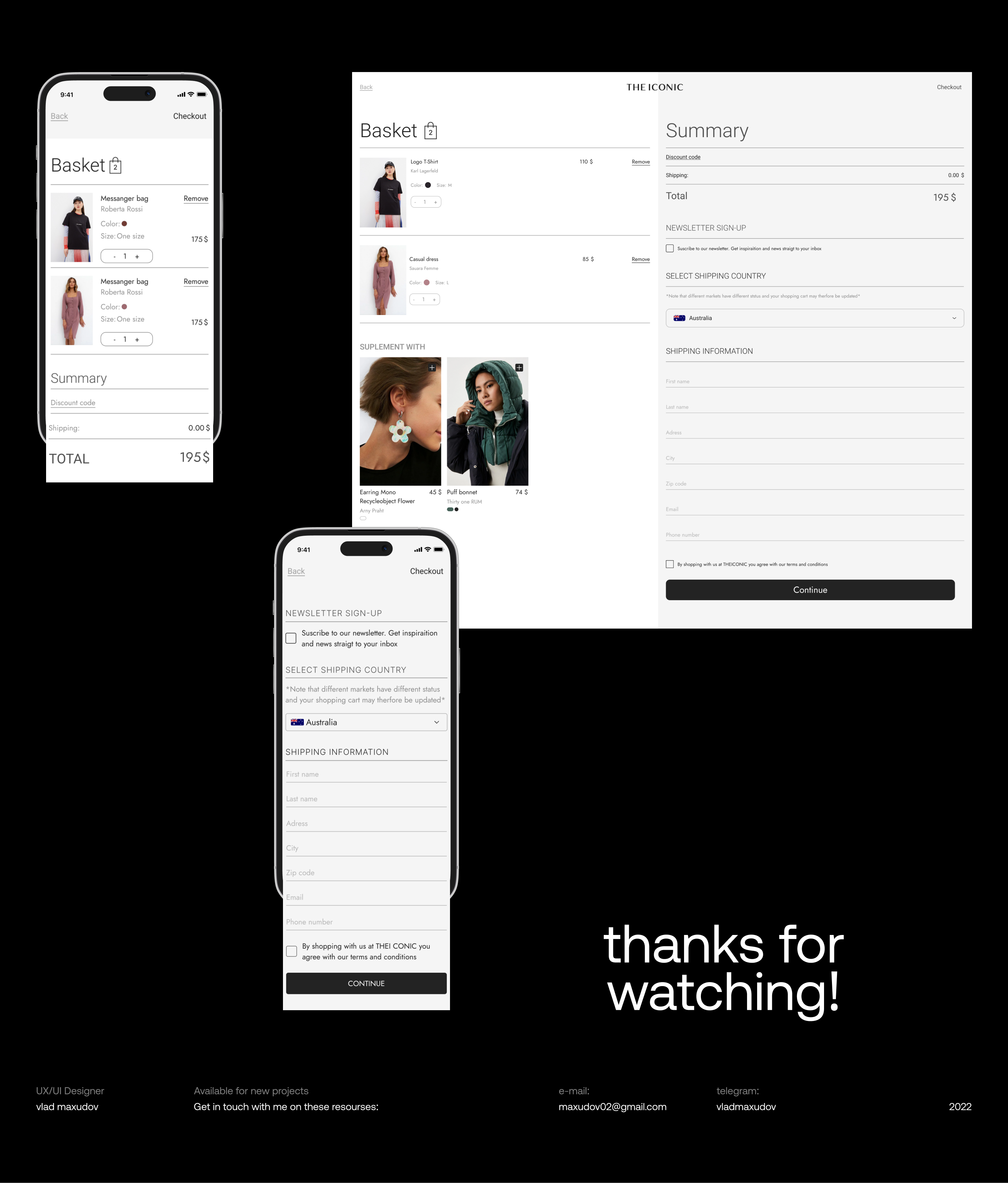 THE ICONIC — Concept Ecommerce Website — Изображение №11 — Интерфейсы на Dprofile