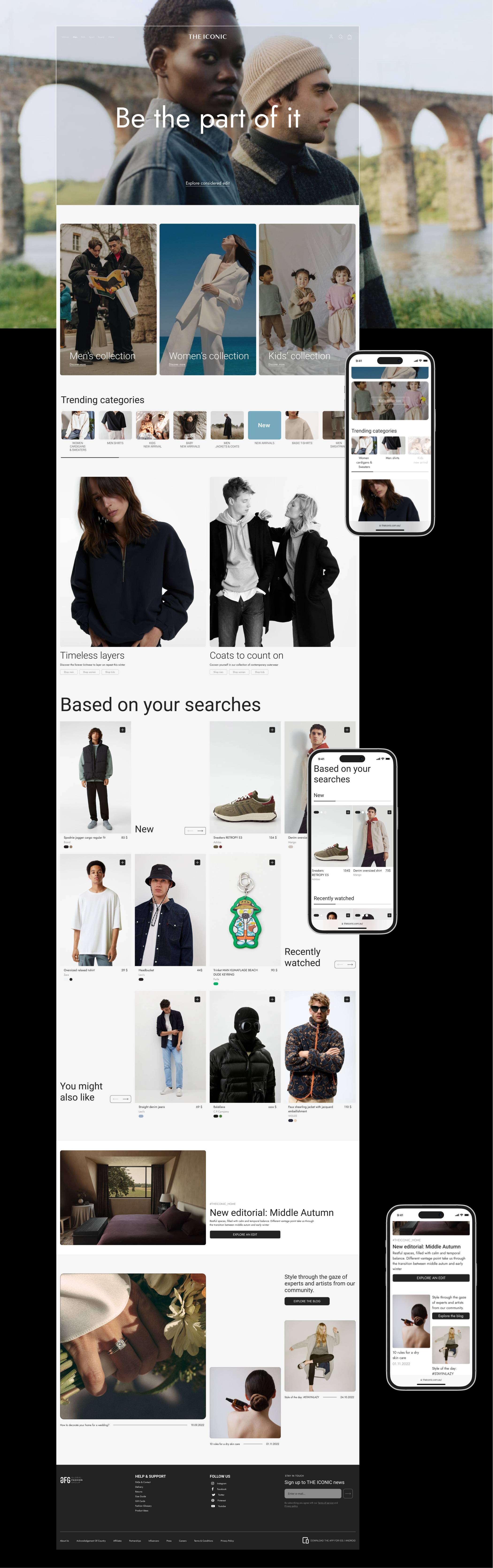 THE ICONIC — Concept Ecommerce Website — Изображение №4 — Интерфейсы на Dprofile