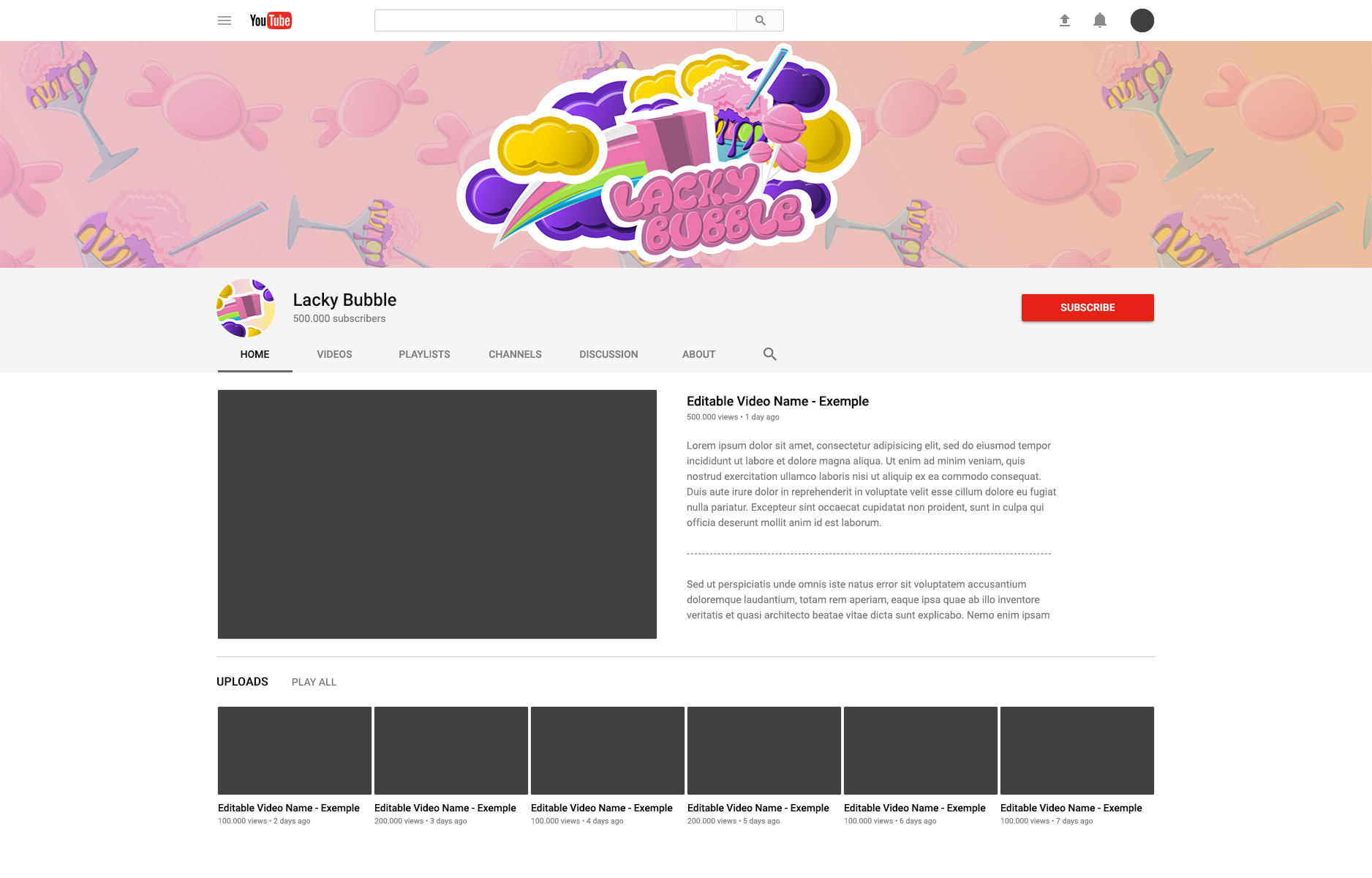 Header design for kids YouTube channel — Изображение №3 — Брендинг, Иллюстрация на Dprofile