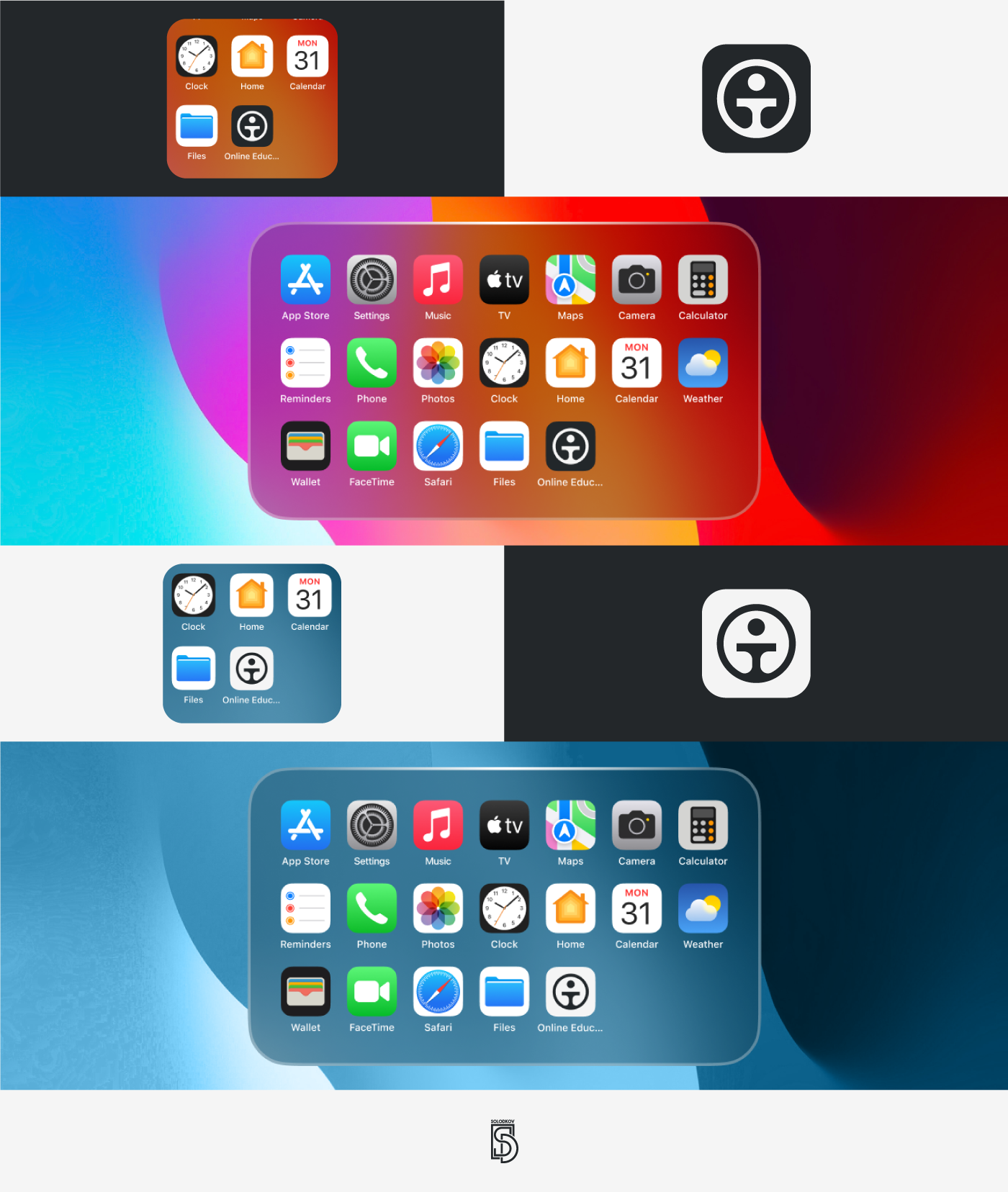 Online school (digital service) logo, work process — Изображение №4 — Брендинг на Dprofile