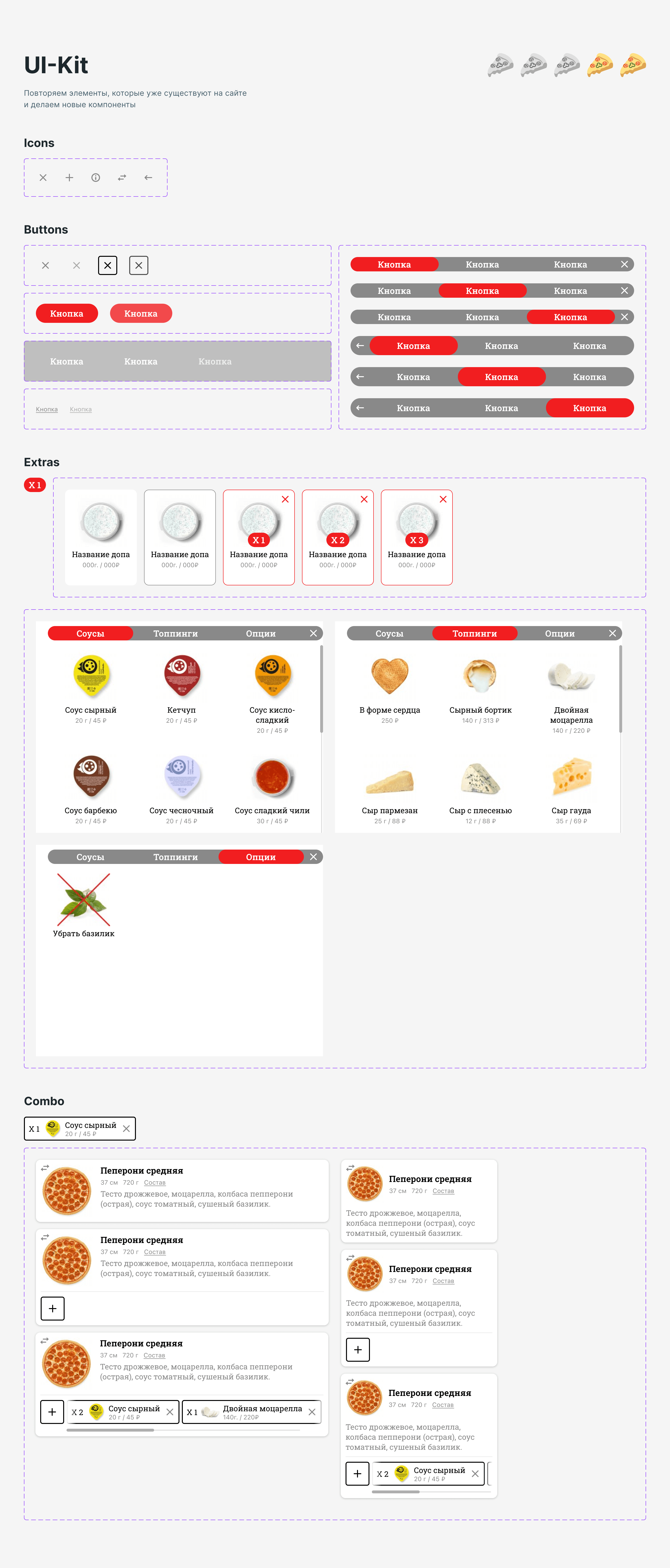 UX/UI Доработка функционала пиццерии — Изображение №5 — Интерфейсы, Маркетинг на Dprofile